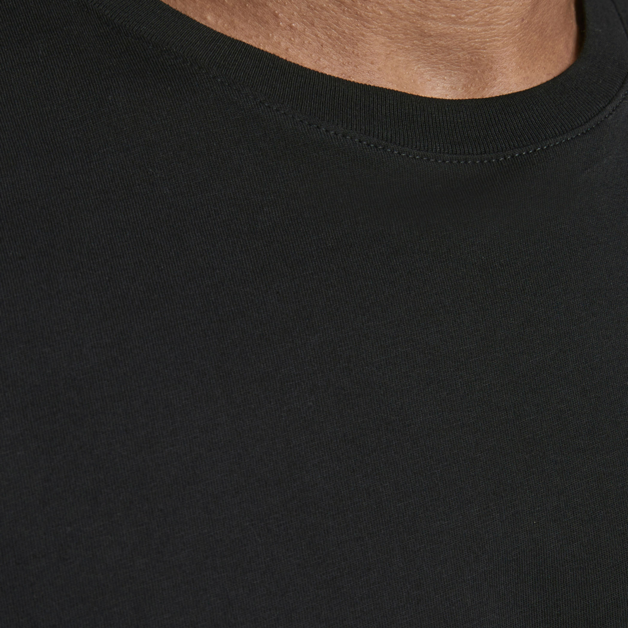 Jack & Jones Men Cotton Solid Black T-Shirt-men-clothing-tshirtsandpolos-tshirts-image-5