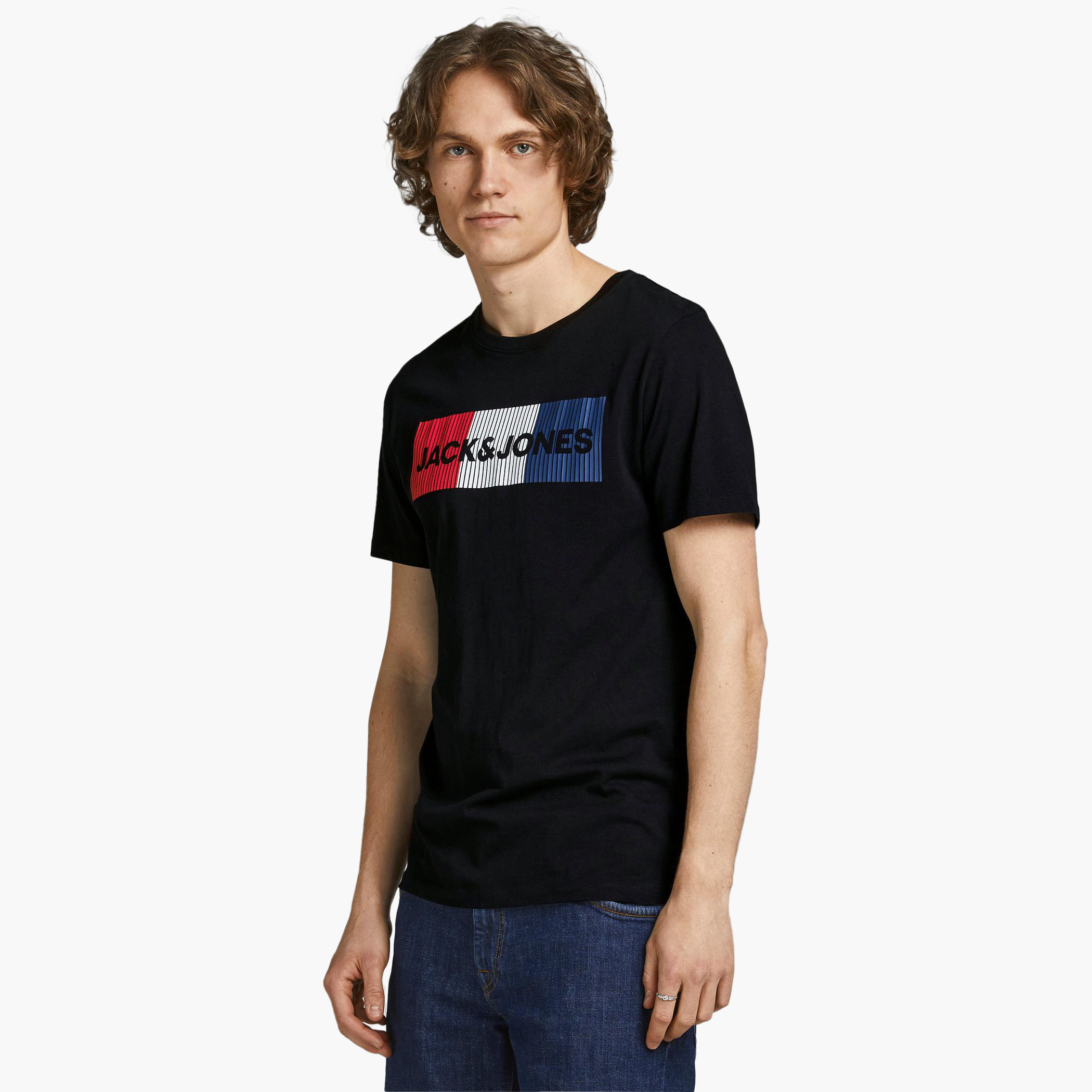 جاك آند جونس أسود تي شيرت-men-clothing-tshirtsandpolos-tshirts-image-1