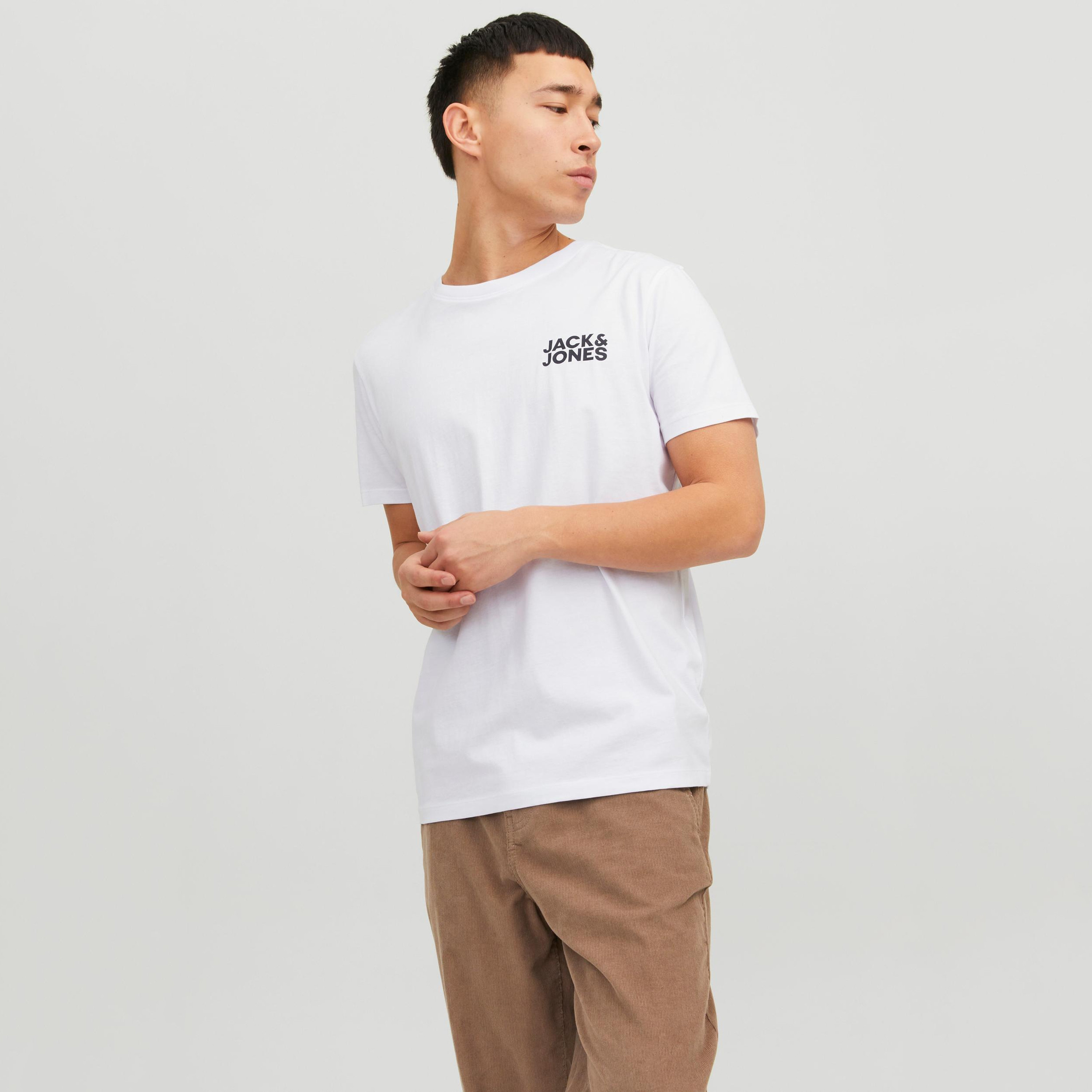 Jack & Jones Logo Crew Neck Short Sleeves T-Shirt-men-clothing-tshirtsandpolos-tshirts-image-1