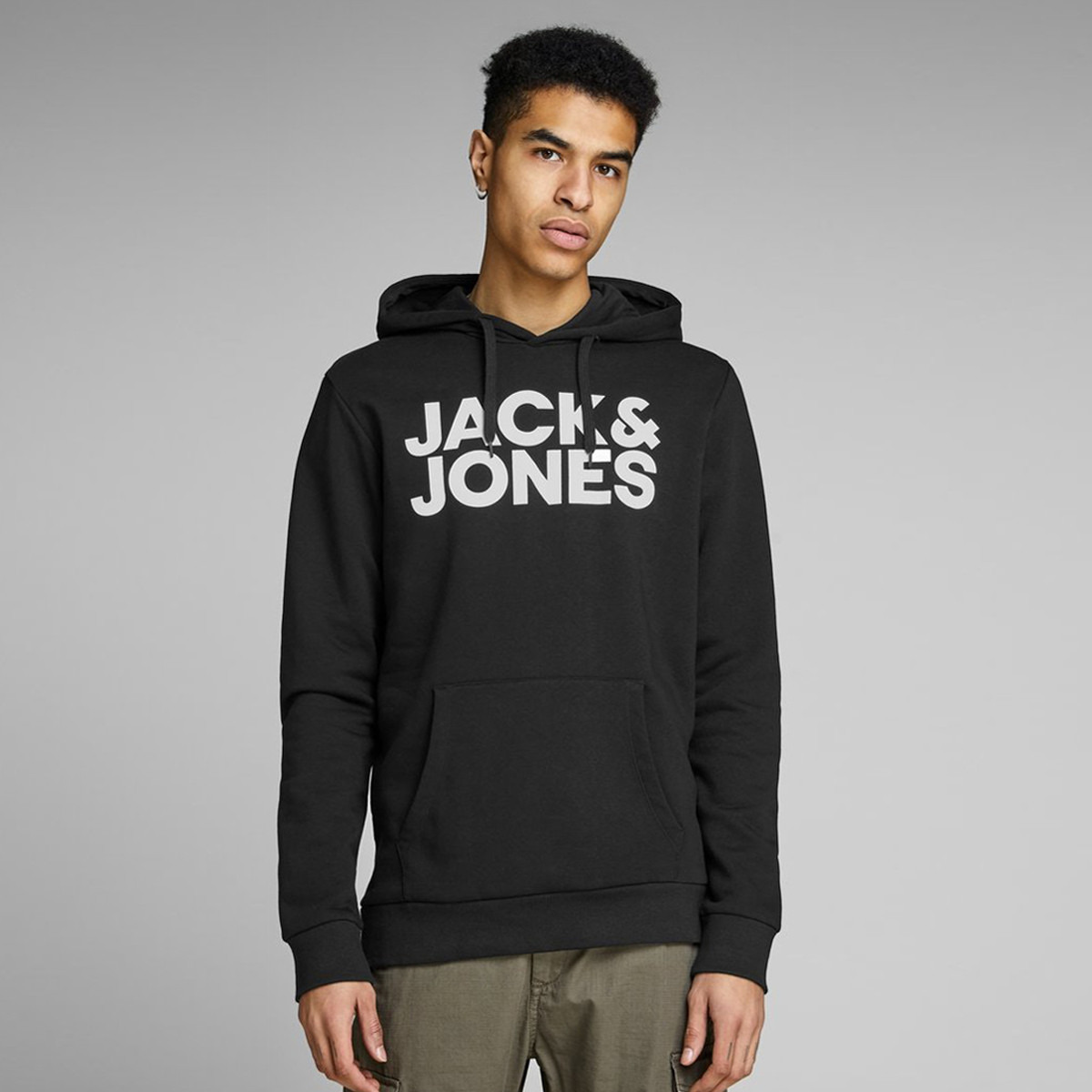 Jack & Jones Printed Lightweight Hoodie with Long Sleeves and Pocket-men-winterwear-hoodiesandsweatshirts-image-1