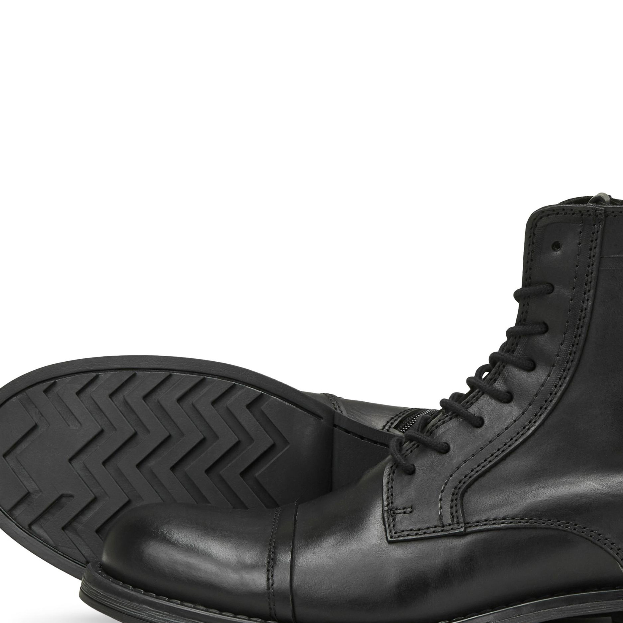 أحذية جلدية صلبة مع عالية من جاك آند جونز للرجال بلون اسود-men-shoes-boots-image-5