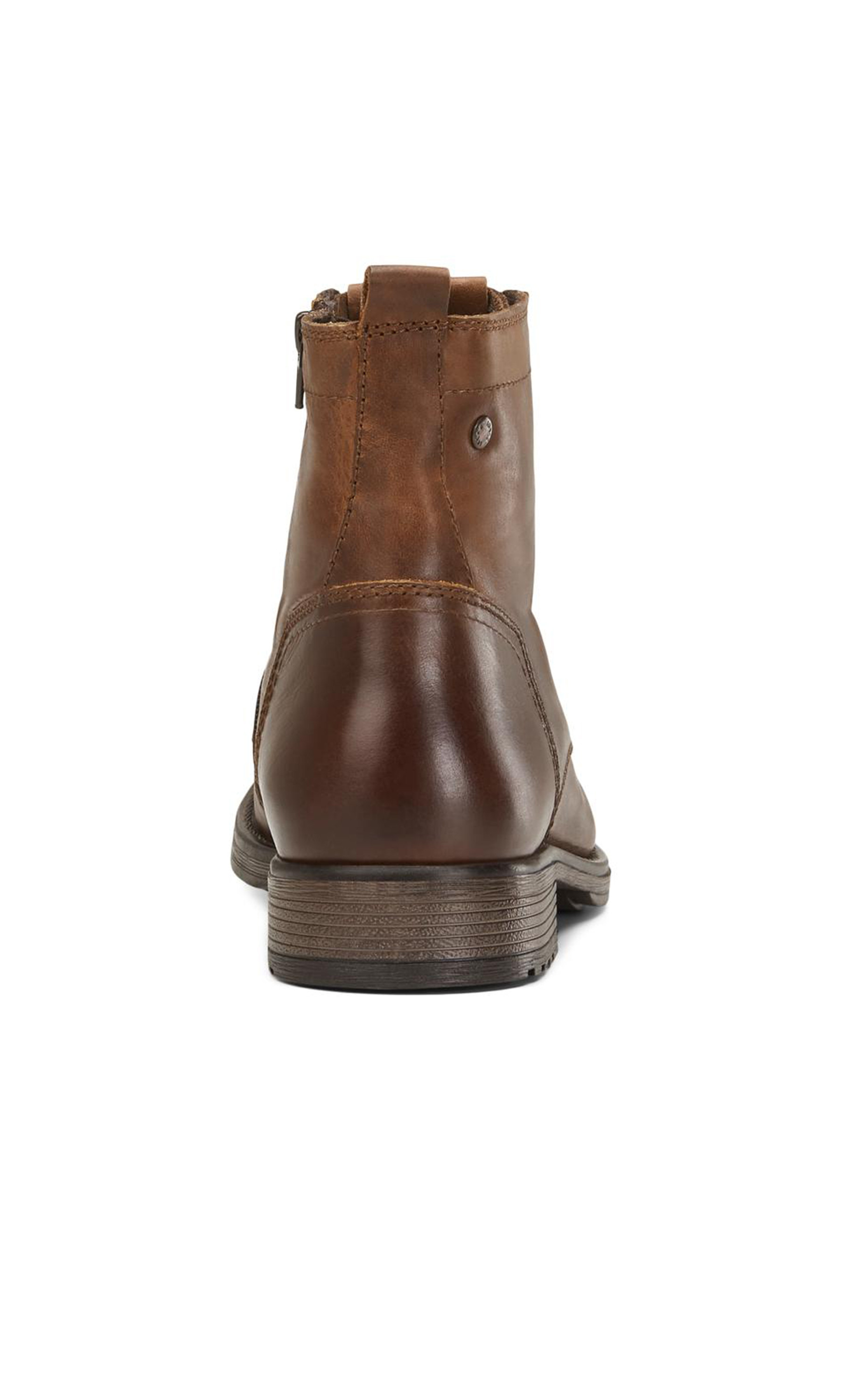بوتز جاك آند جونز الرجالي مصنوع من الجلد بأربطة وسحاب | 12156000-men-shoes-boots-image-4