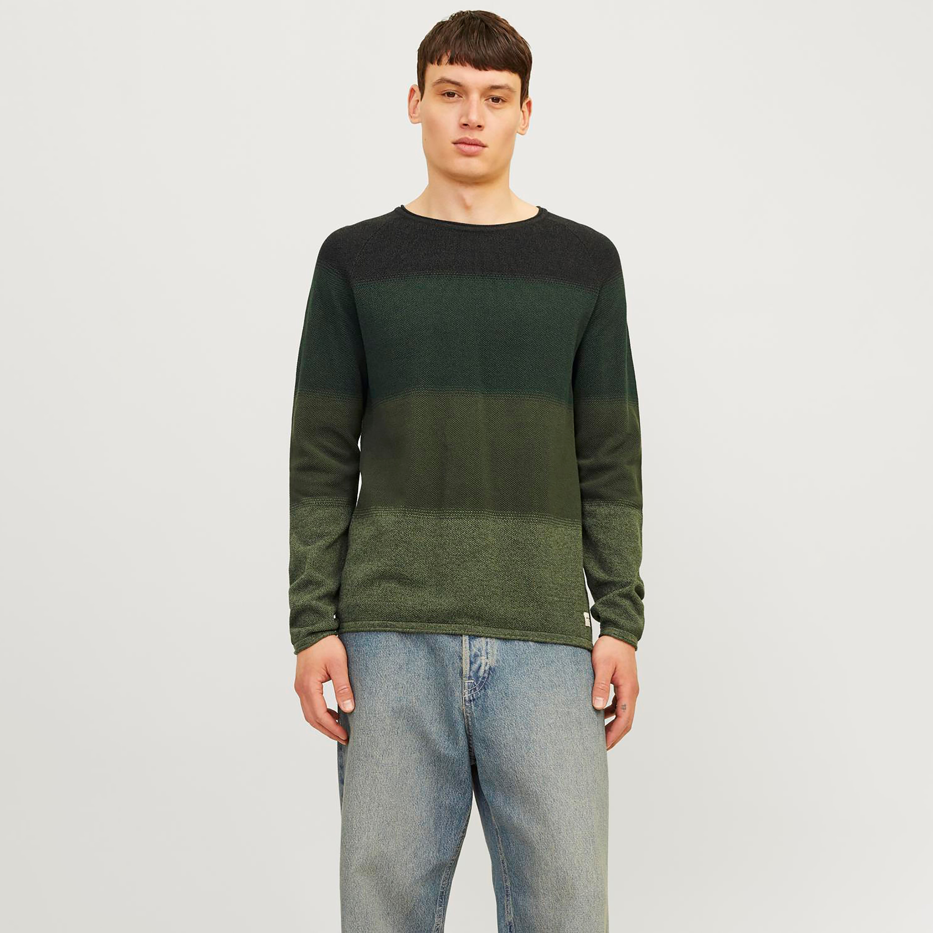 Jack & Jones Ombre Round Neck Long Sleeves Men's Pullover-men-clothing-sweatersandpullovers-image-5