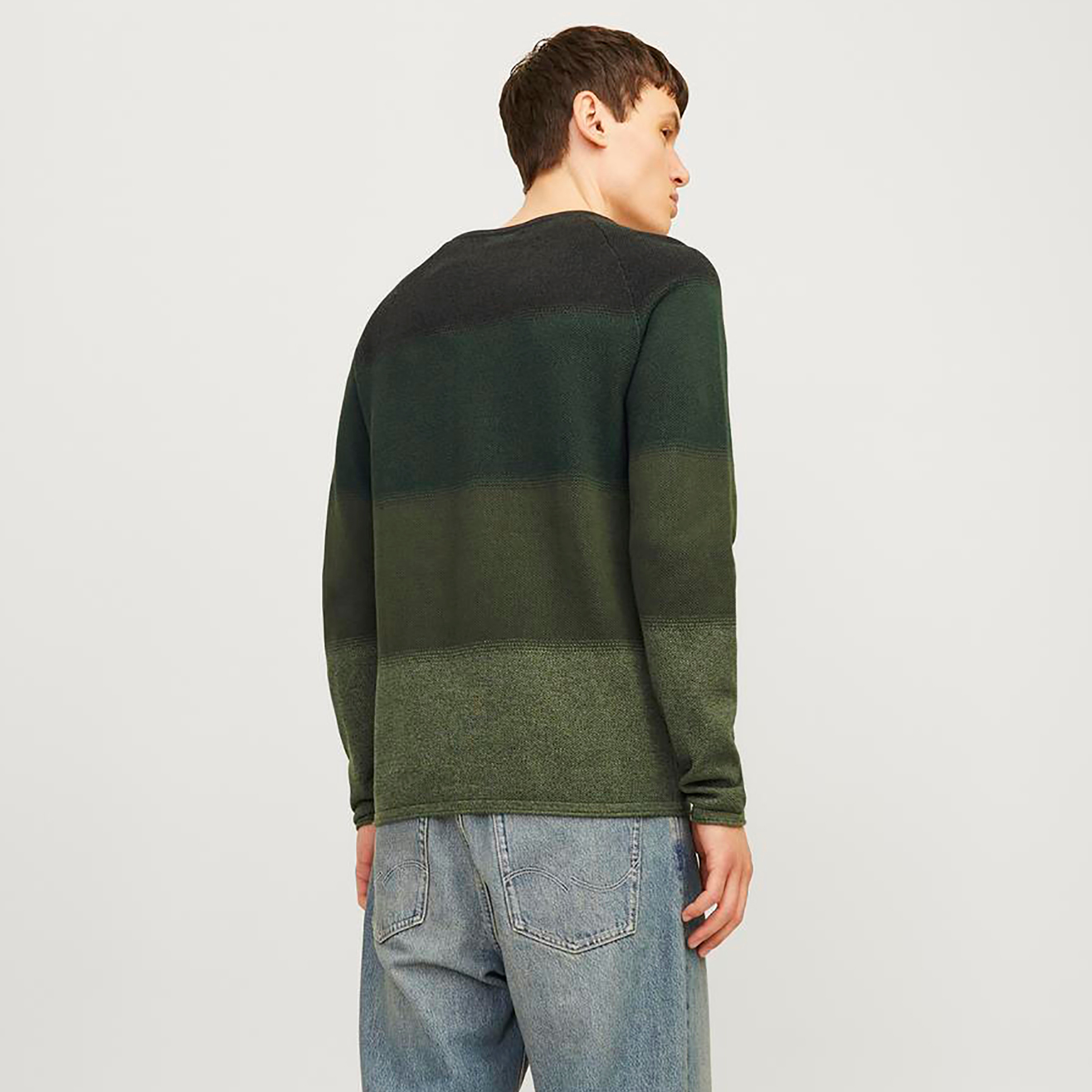 Jack & Jones Ombre Round Neck Long Sleeves Men's Pullover-men-clothing-sweatersandpullovers-image-4