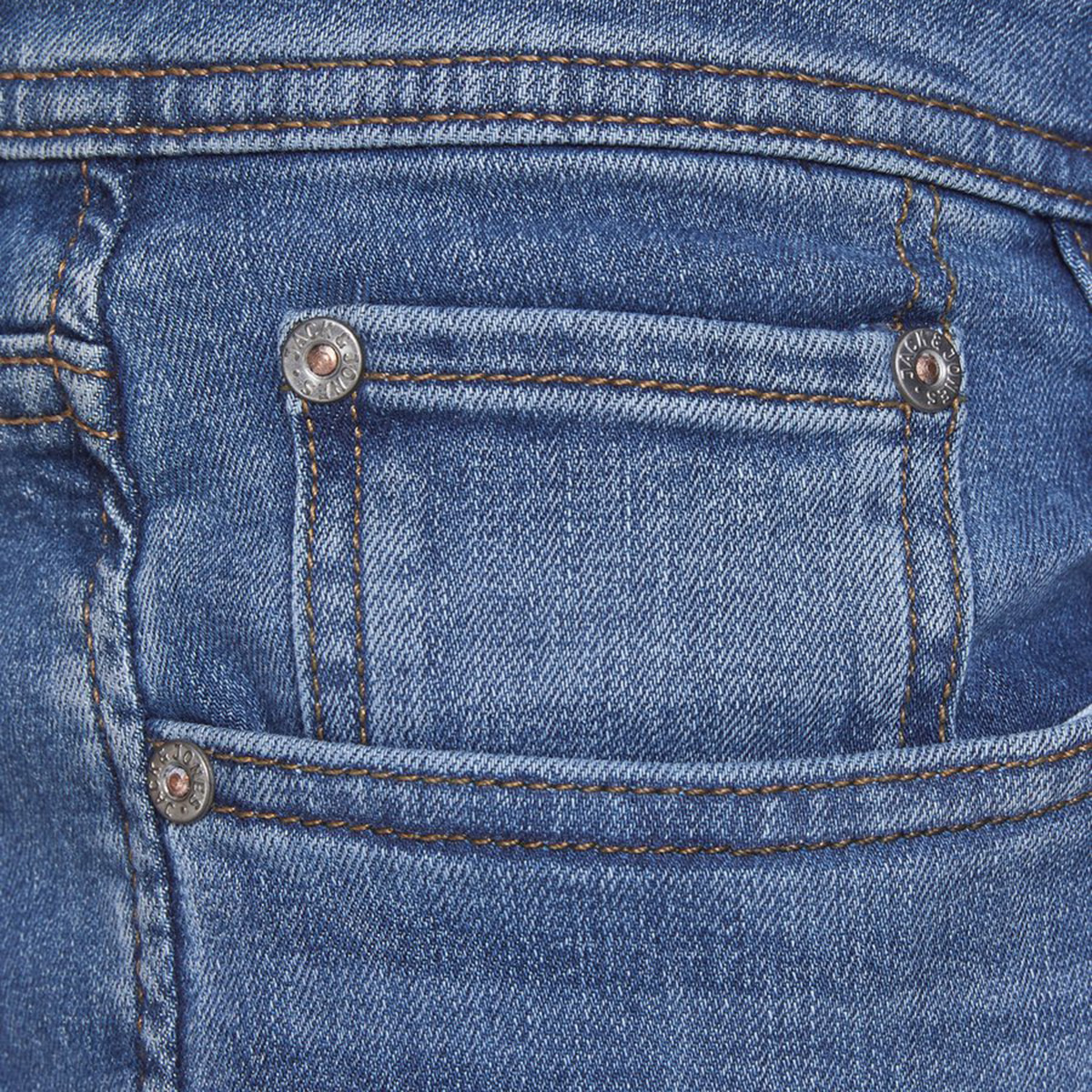 Jack & Jones Men Cotton and Polyester Solid Blue Jeans-men-clothing-bottoms-jeans-image-4