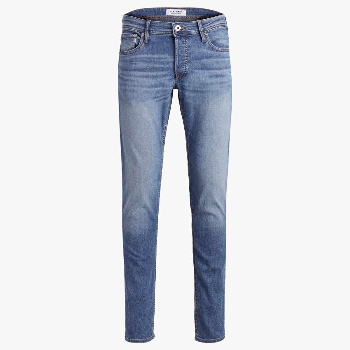Jack & Jones Men Cotton and Polyester Solid Blue Jeans-men-clothing-bottoms-jeans-image-7