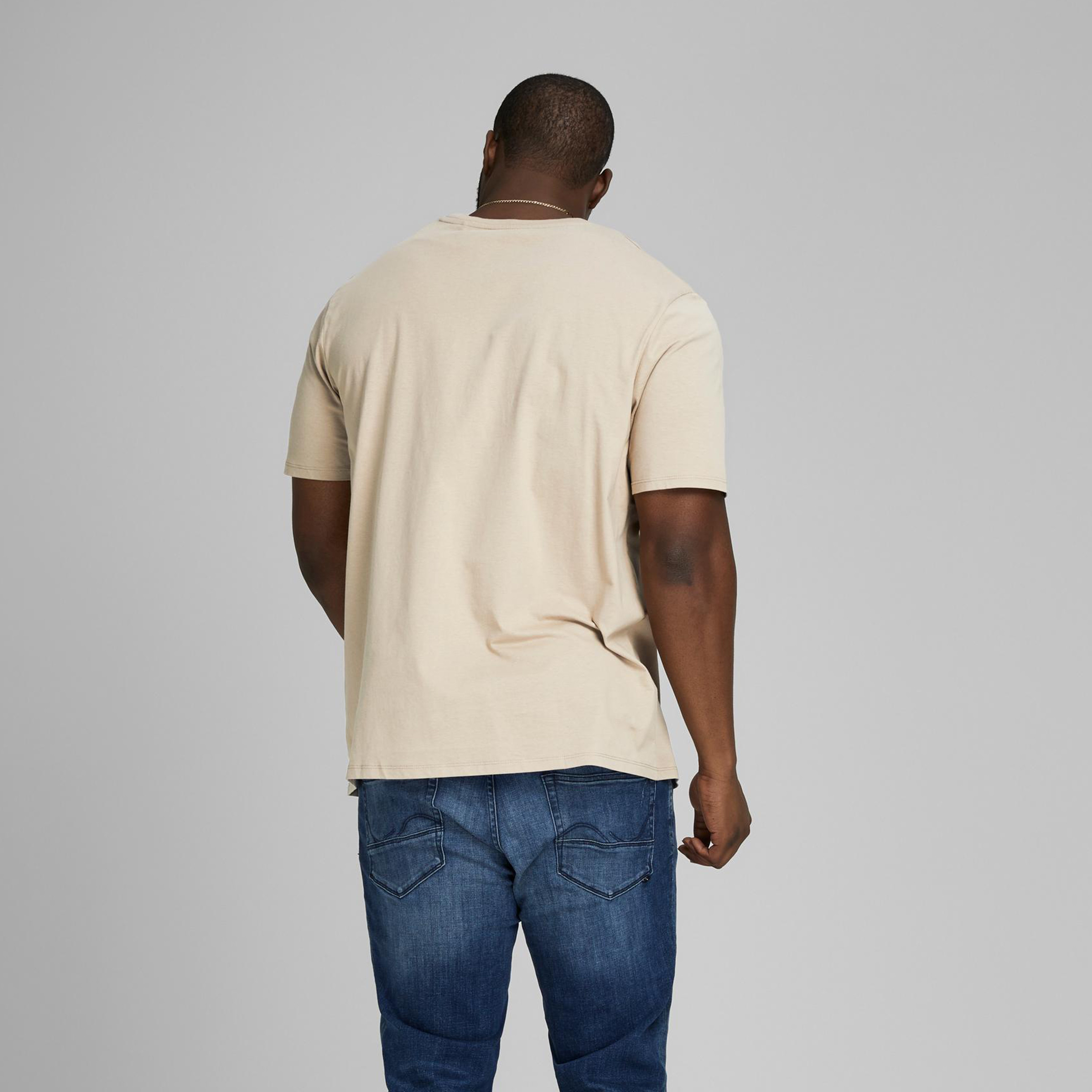Jack & Jones Plain Crew Neck Short Sleeves T-Shirt-men-clothing-tshirtsandpolos-tshirts-image-4