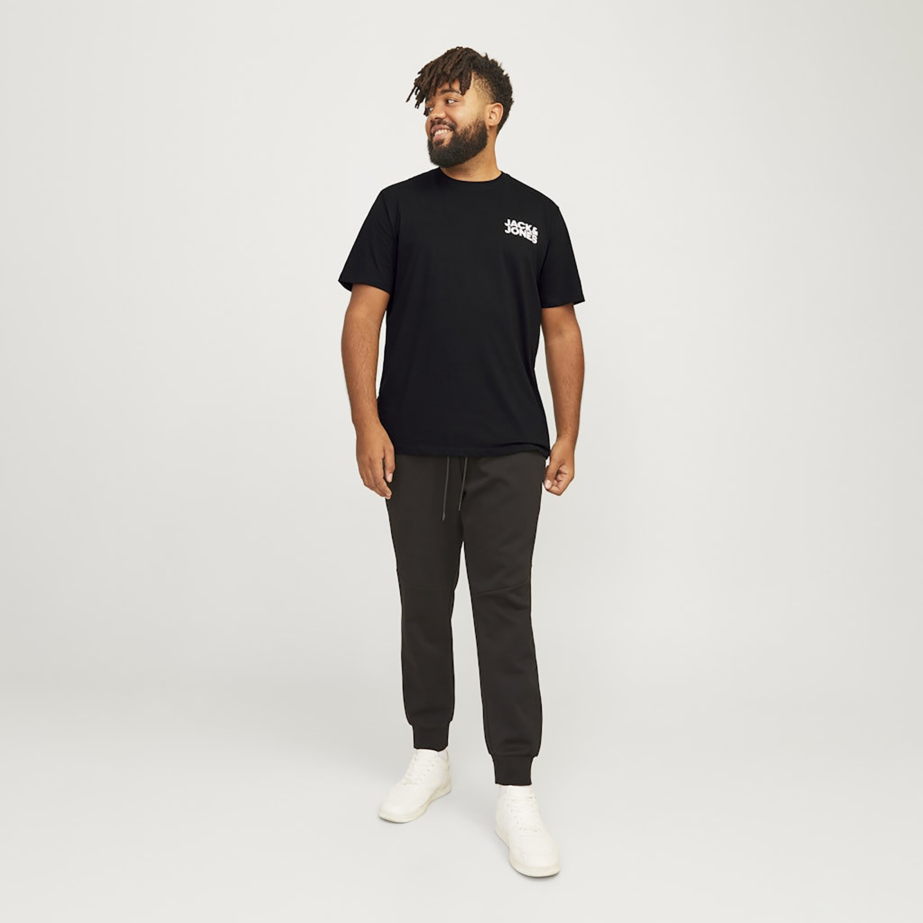 Jack & Jones Plus Size Logo Crew Neck Short Sleeves Men's T-Shirt-men-clothing-tshirtsandpolos-tshirts-image-2