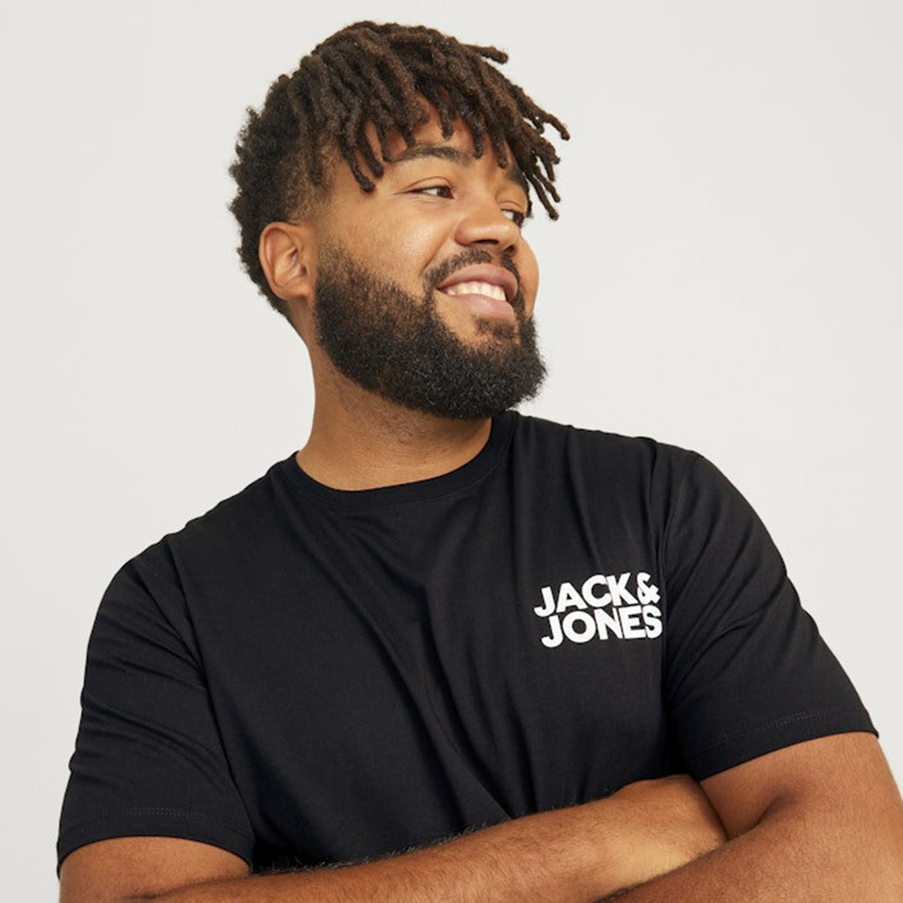 Jack & Jones Plus Size Logo Crew Neck Short Sleeves Men's T-Shirt-men-clothing-tshirtsandpolos-tshirts-image-3
