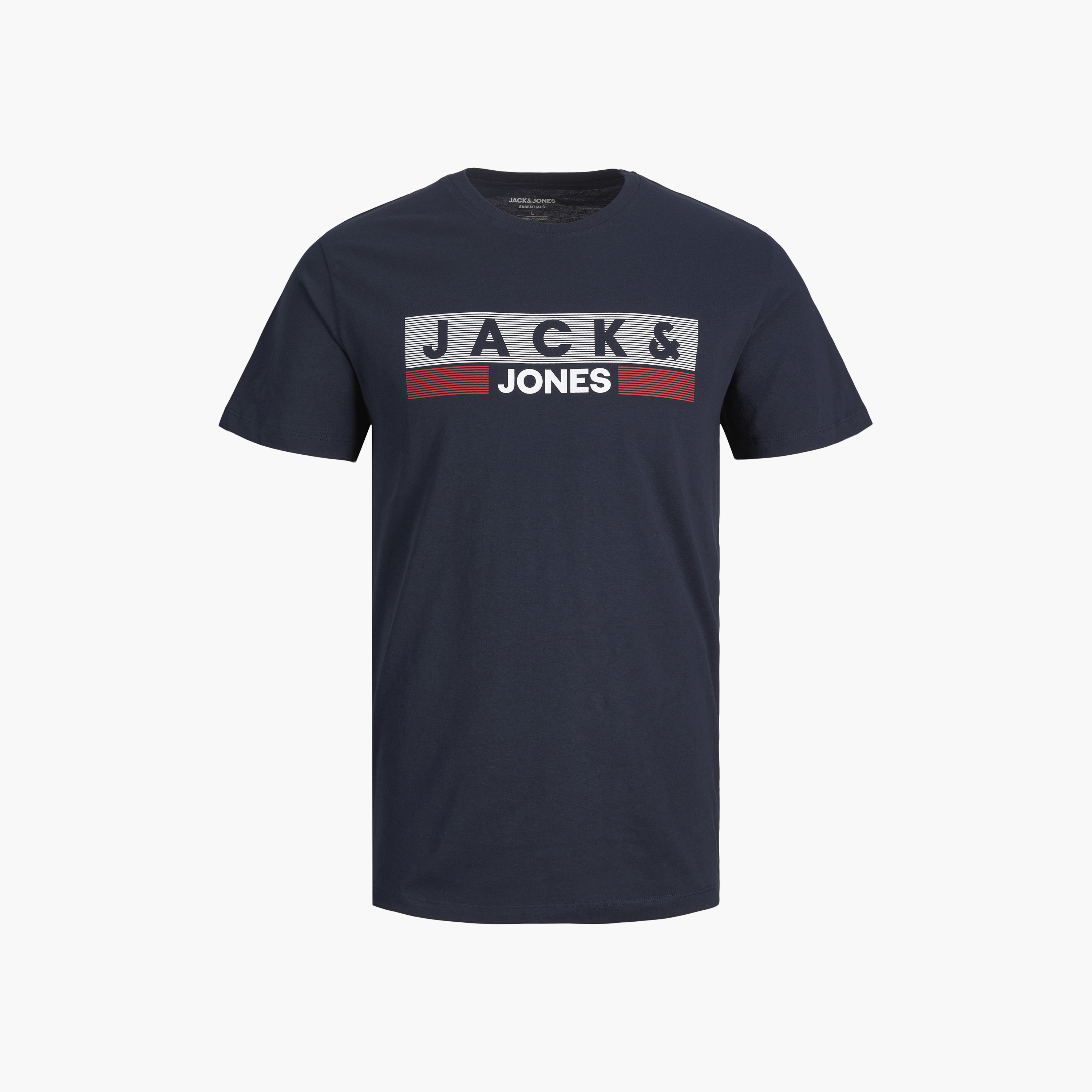 تي شيرت من جاك آند جونز مع شعار بأكمام قصيرة و ياقة مستديرة-men-clothing-tshirtsandpolos-tshirts-image-15