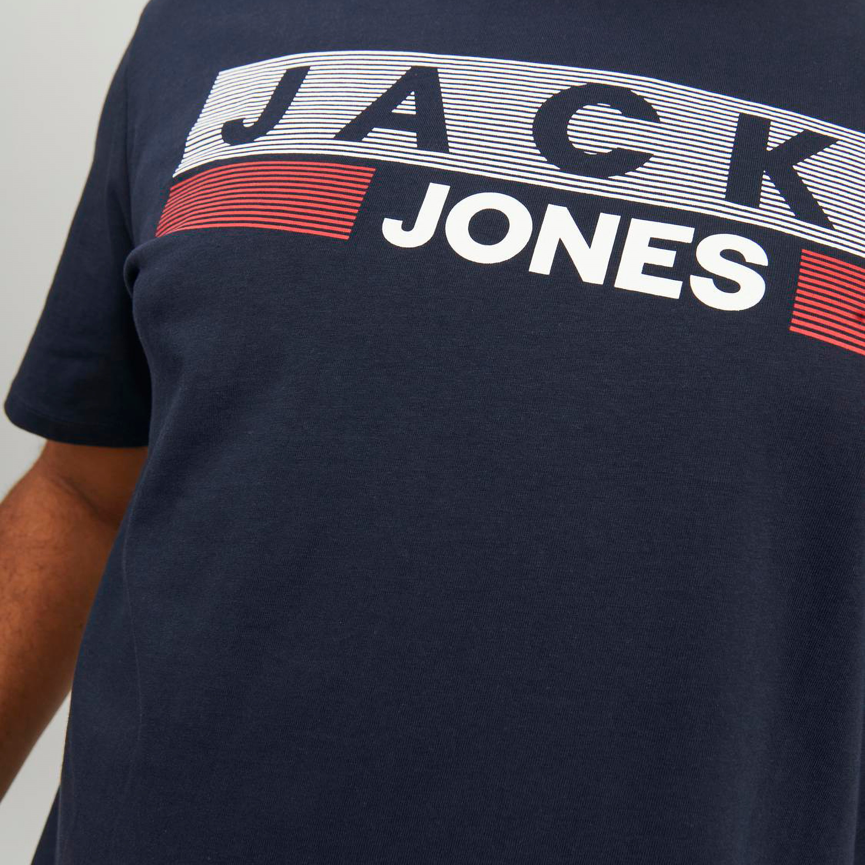 Jack & Jones Plus Size Logo Crew Neck Short Sleeves T-Shirt-men-clothing-tshirtsandpolos-tshirts-image-3