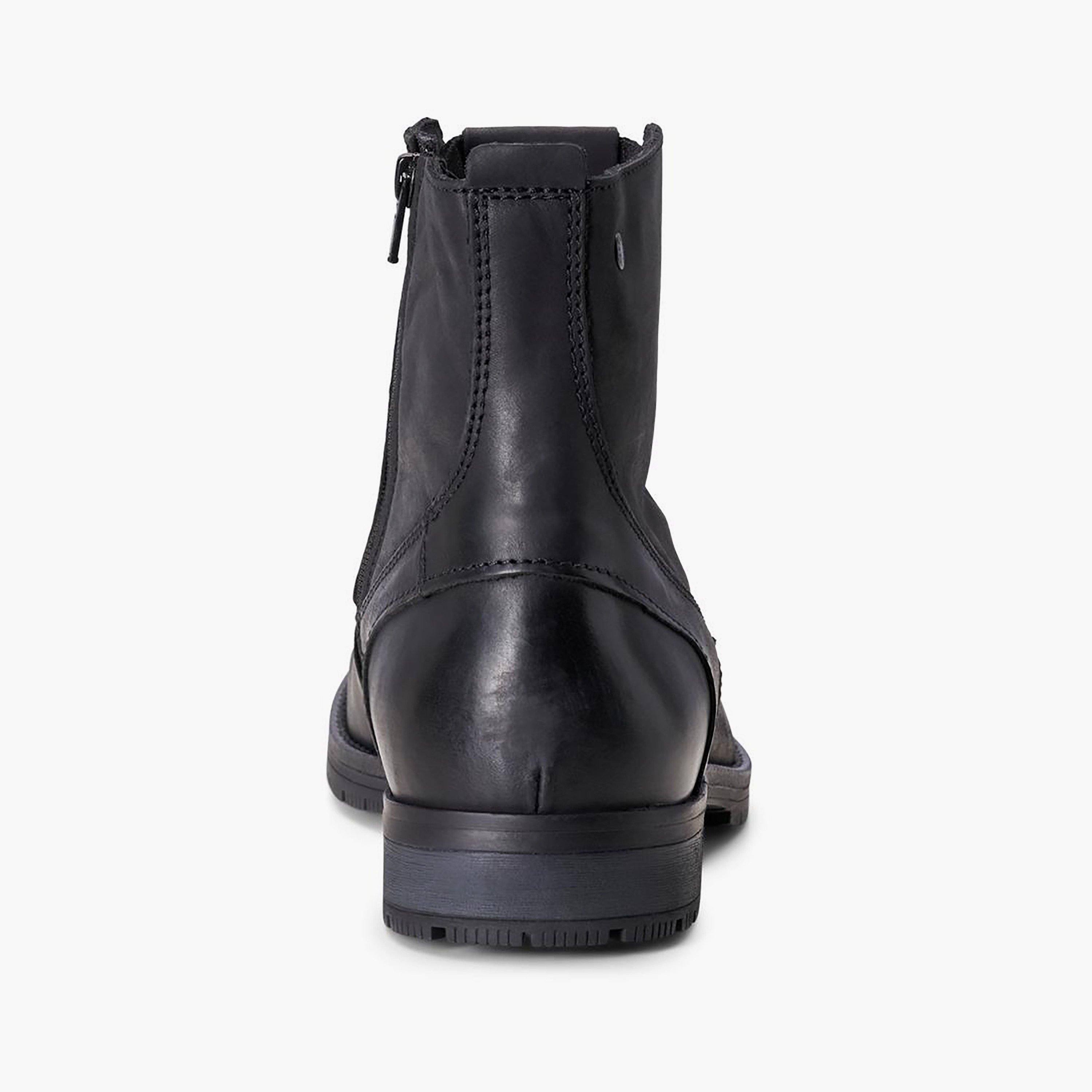 حذاء جاك آند جونز ذو جفوركا الجلدي للكاحل للرجال | 12159497-men-shoes-boots-image-4