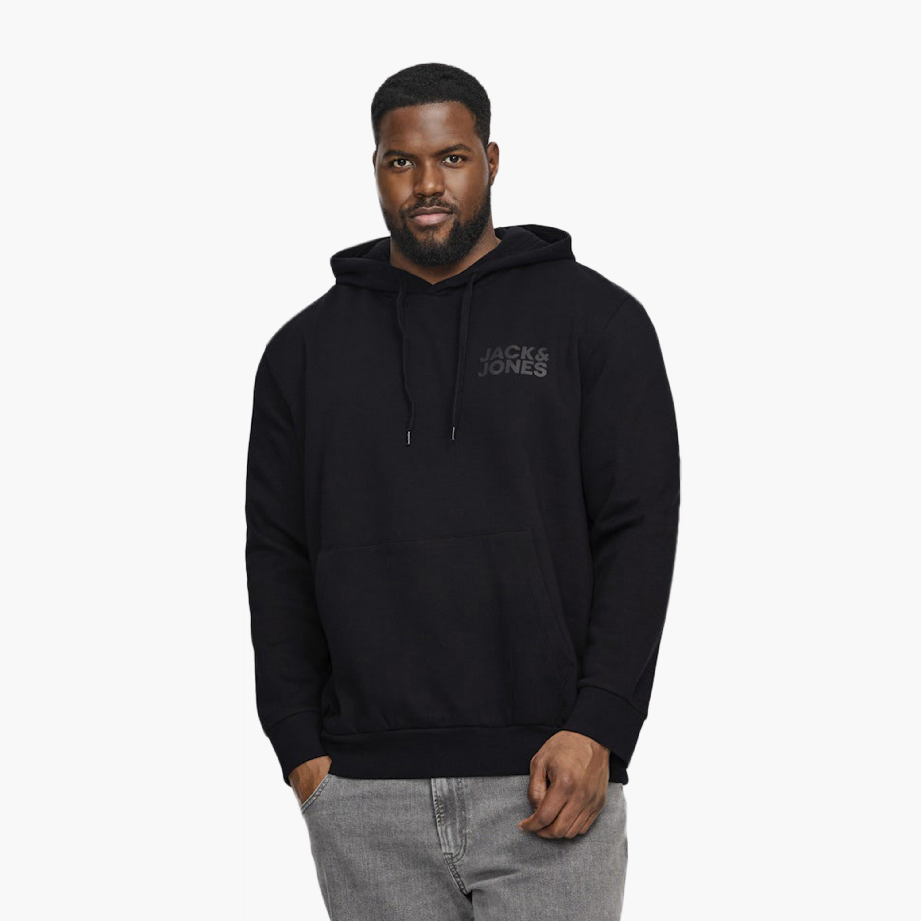 سترة بأكمام طويلة مطبوعة من جاك آند جونز مع جيب كنغر-men-winterwear-hoodiesandsweatshirts-image-15