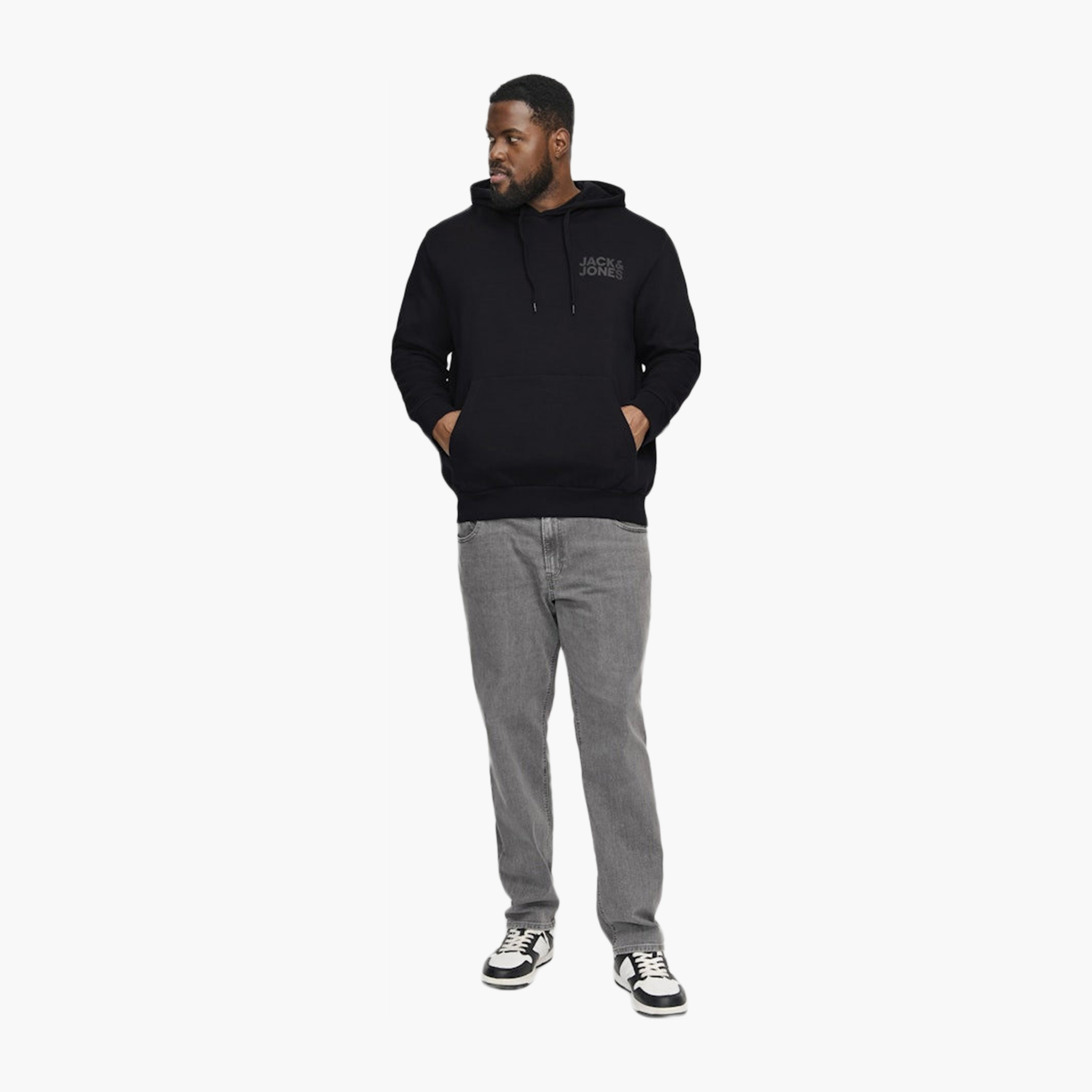 سترة بأكمام طويلة مطبوعة من جاك آند جونز مع جيب كنغر-men-winterwear-hoodiesandsweatshirts-image-16