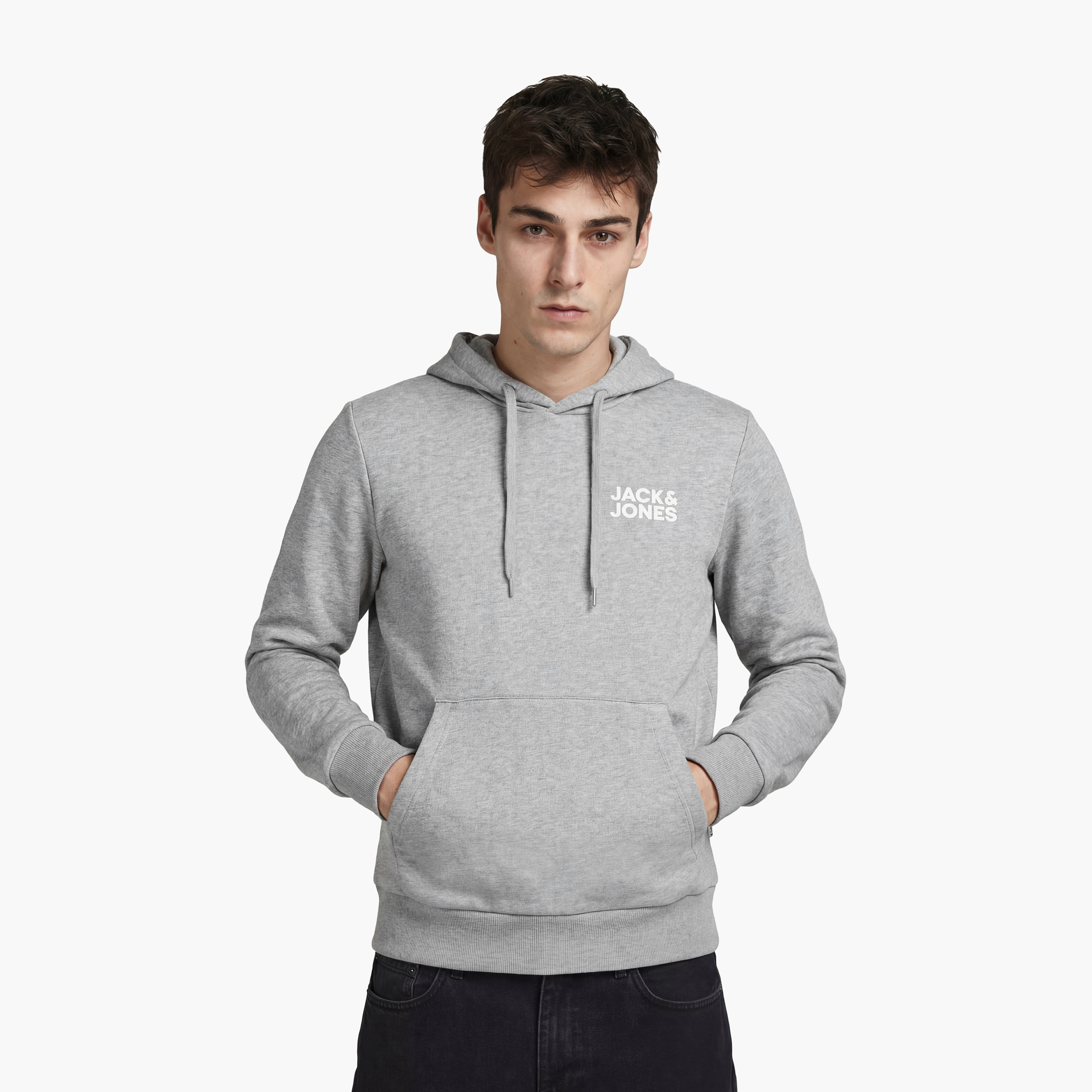 Jack & Jones Printed Long Sleeves Hoodie with Kangaroo Pocket-men-winterwear-hoodiesandsweatshirts-image-1