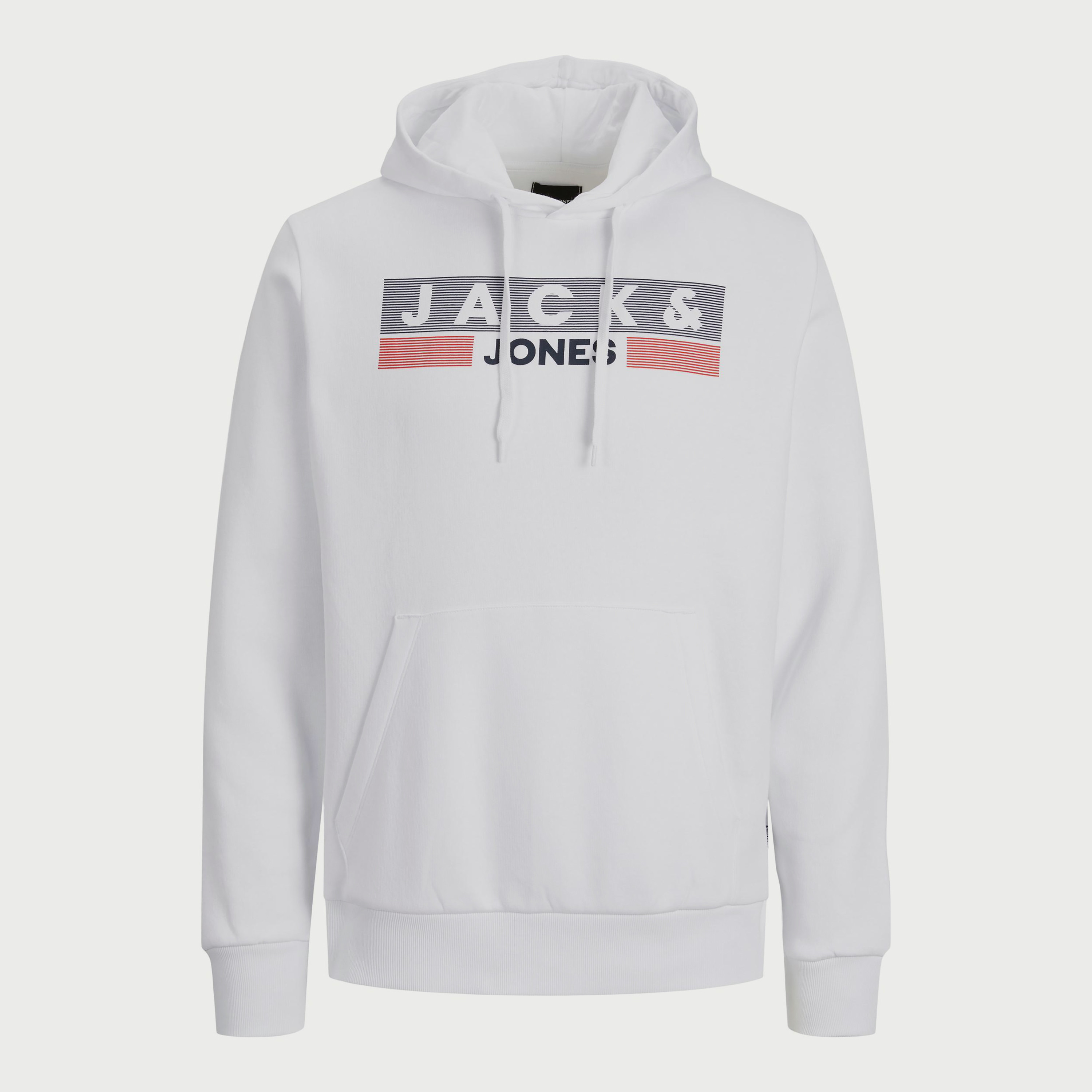 هودي من جاك آند جونز مع شعار بأكمام طويلة مع جيب كانغارو-men-winterwear-hoodiesandsweatshirts-image-2