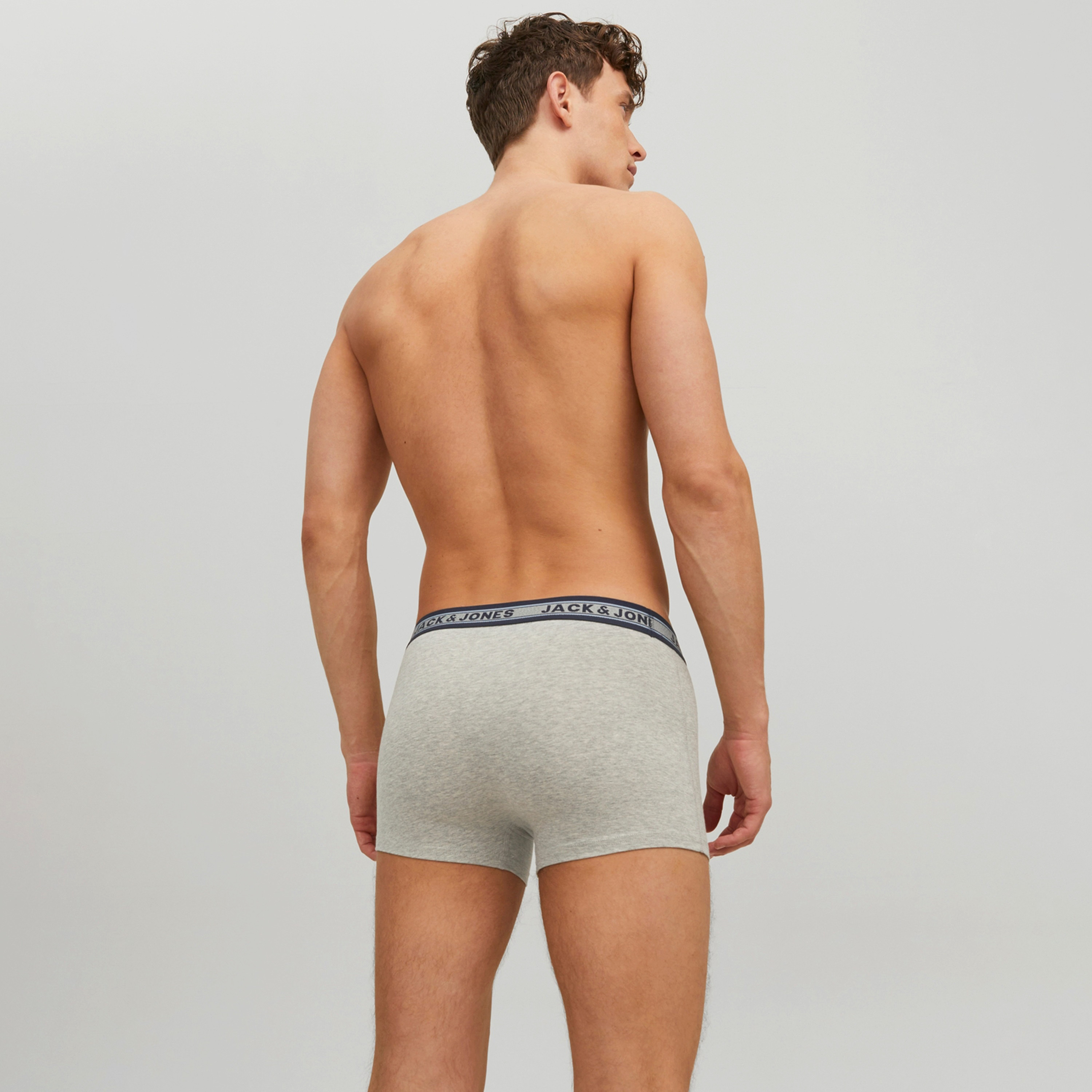 حزمة من 5 سراويل داخلية بحزام خصر مطاطي مطبوع عليها علامة تجارية من جاك آند جونز-men-clothing-innerwear-underwear-image-4