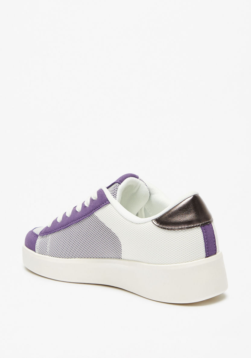 Missy Panelled Sneakers with Lace-Up Closure-Women%27s Sneakers-image-2