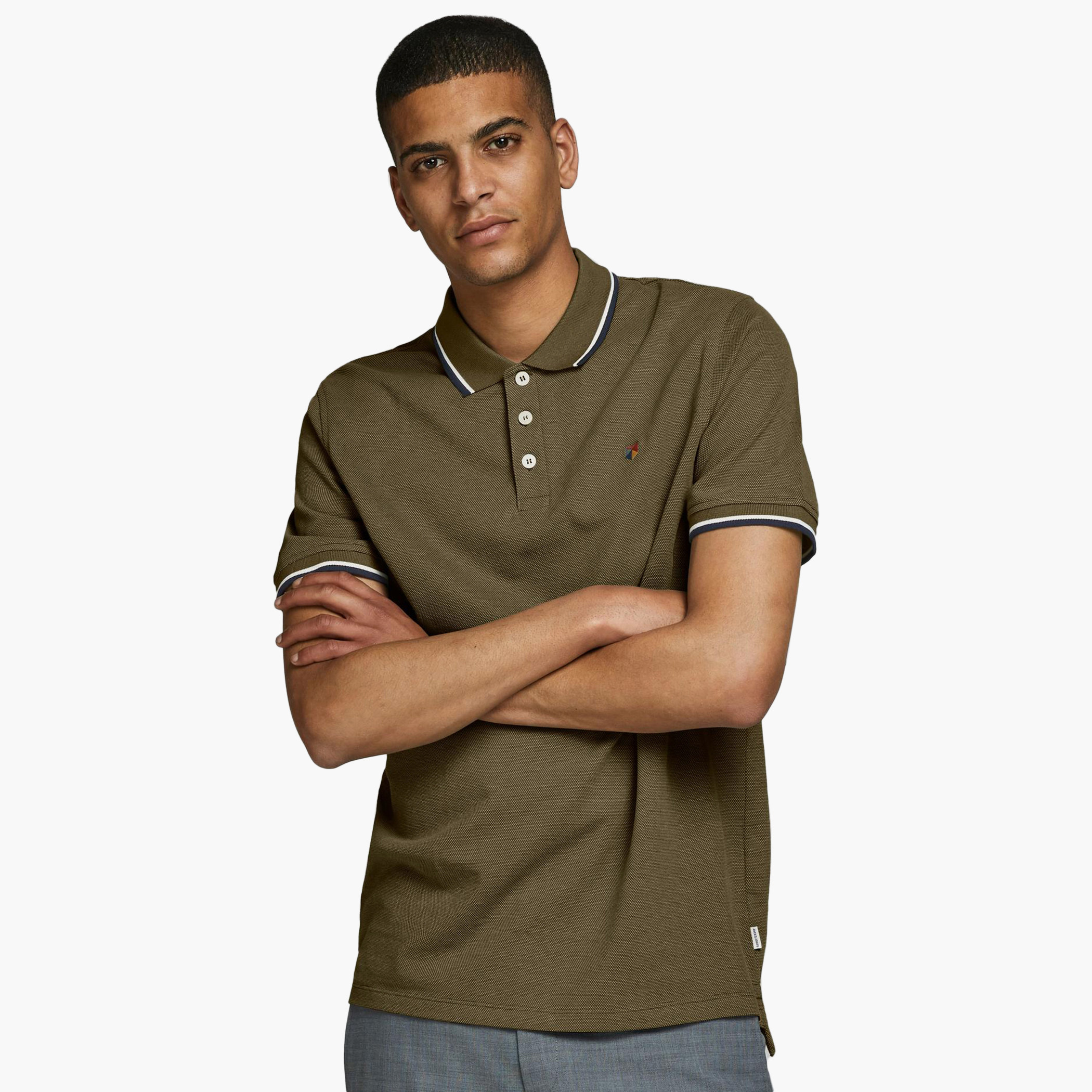 جاك آند جونس أخضر قميص بولو-men-clothing-tshirtsandpolos-polos-image-1