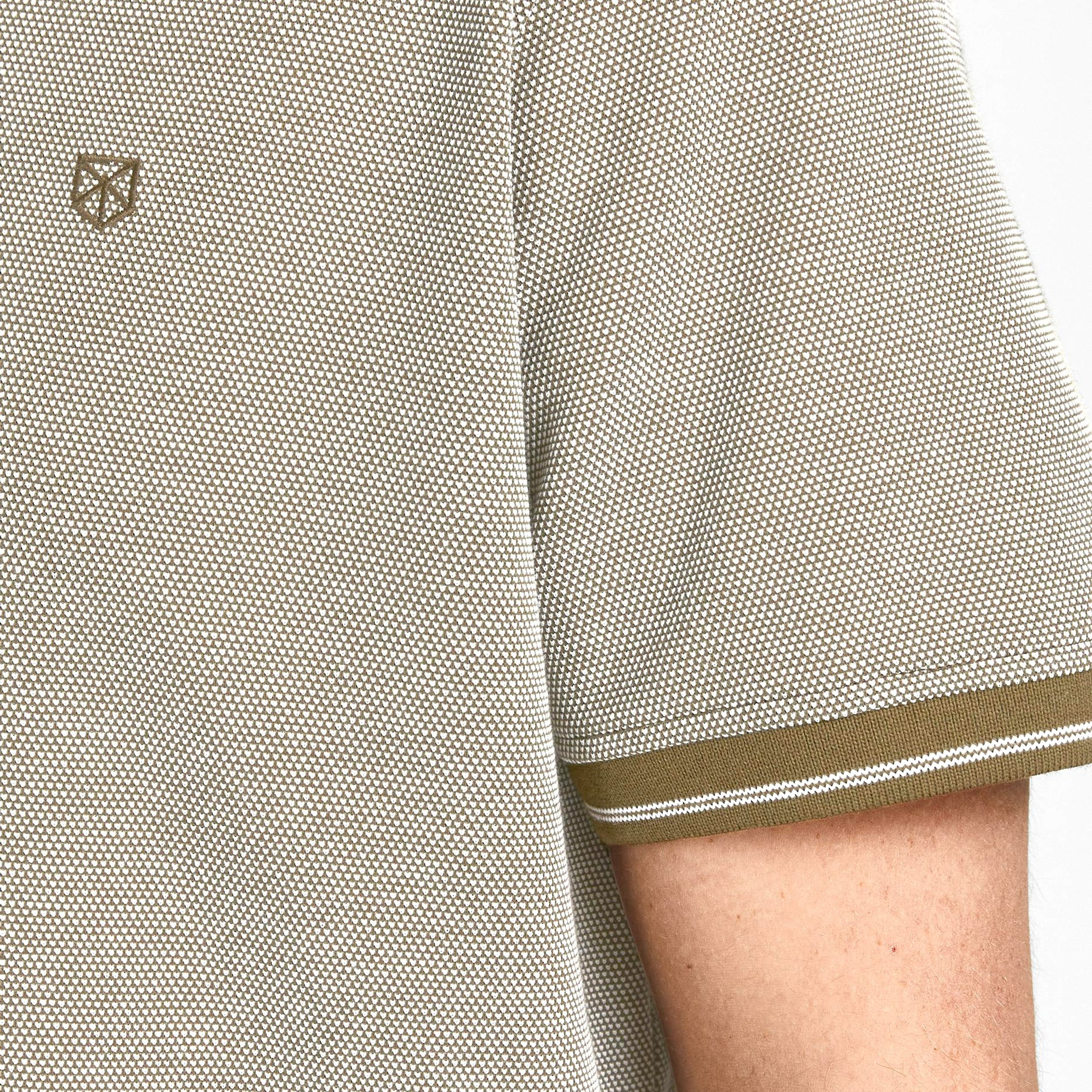 Jack & Jones Men Textured Olive Short Sleeve Polo T-Shirt-men-clothing-tshirtsandpolos-polos-image-4