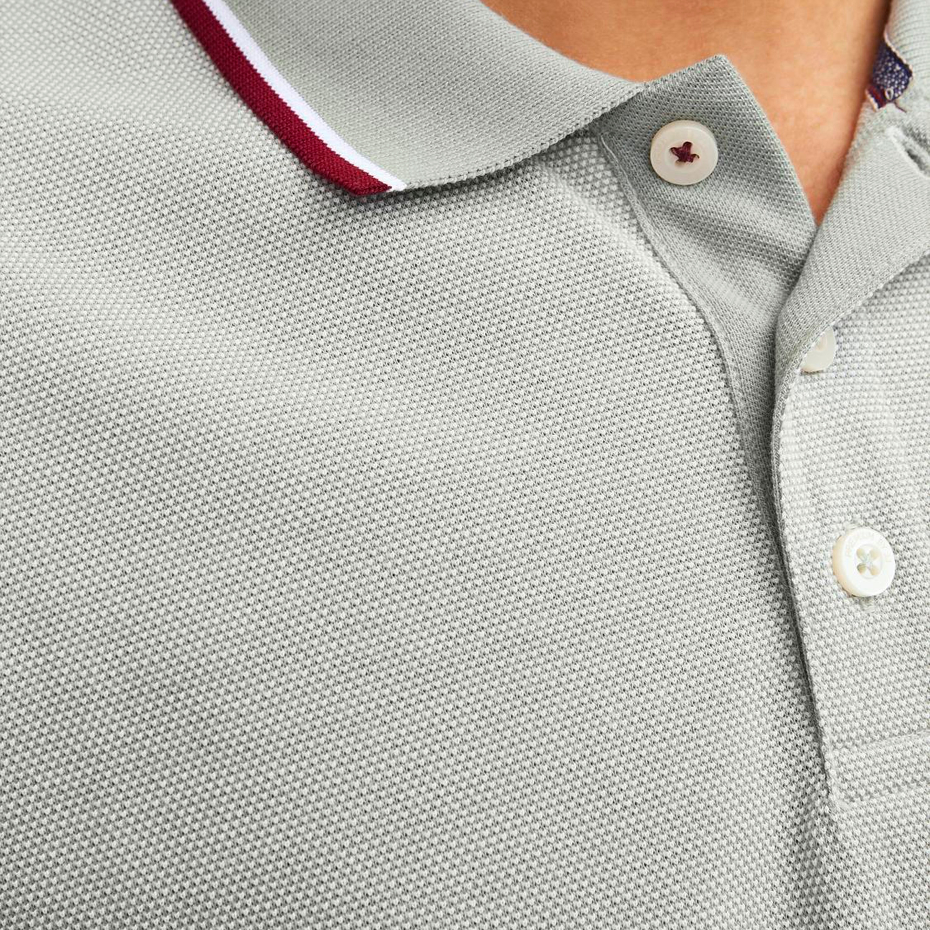 بولو تي شيرت من جاك آند جونز بأكمام قصيرة مع ياقة سادة-men-clothing-tshirtsandpolos-polos-image-7