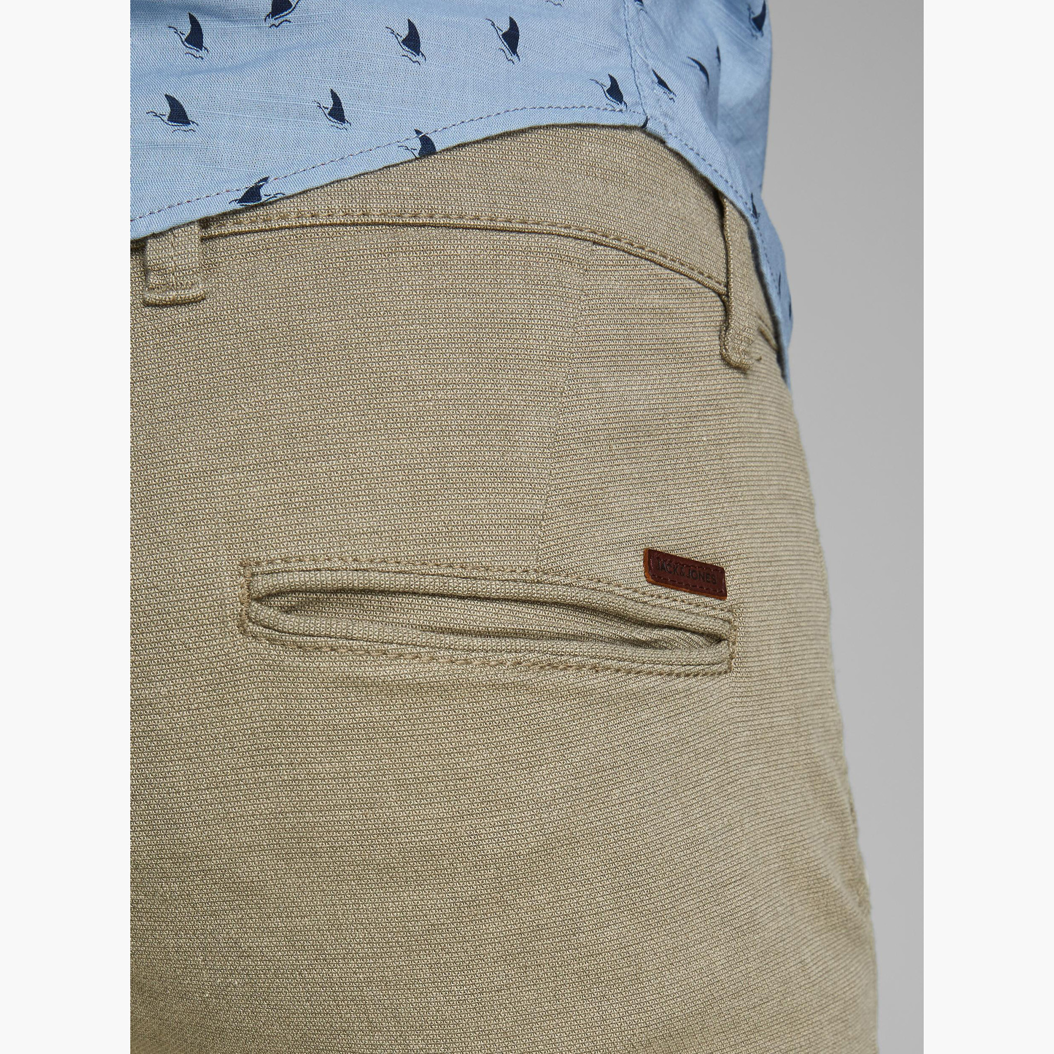 Jack & Jones Solid Mid-Rise Trousers with Pockets and Button Closure-men-clothing-bottoms-trousersandchinos-chinos-image-5
