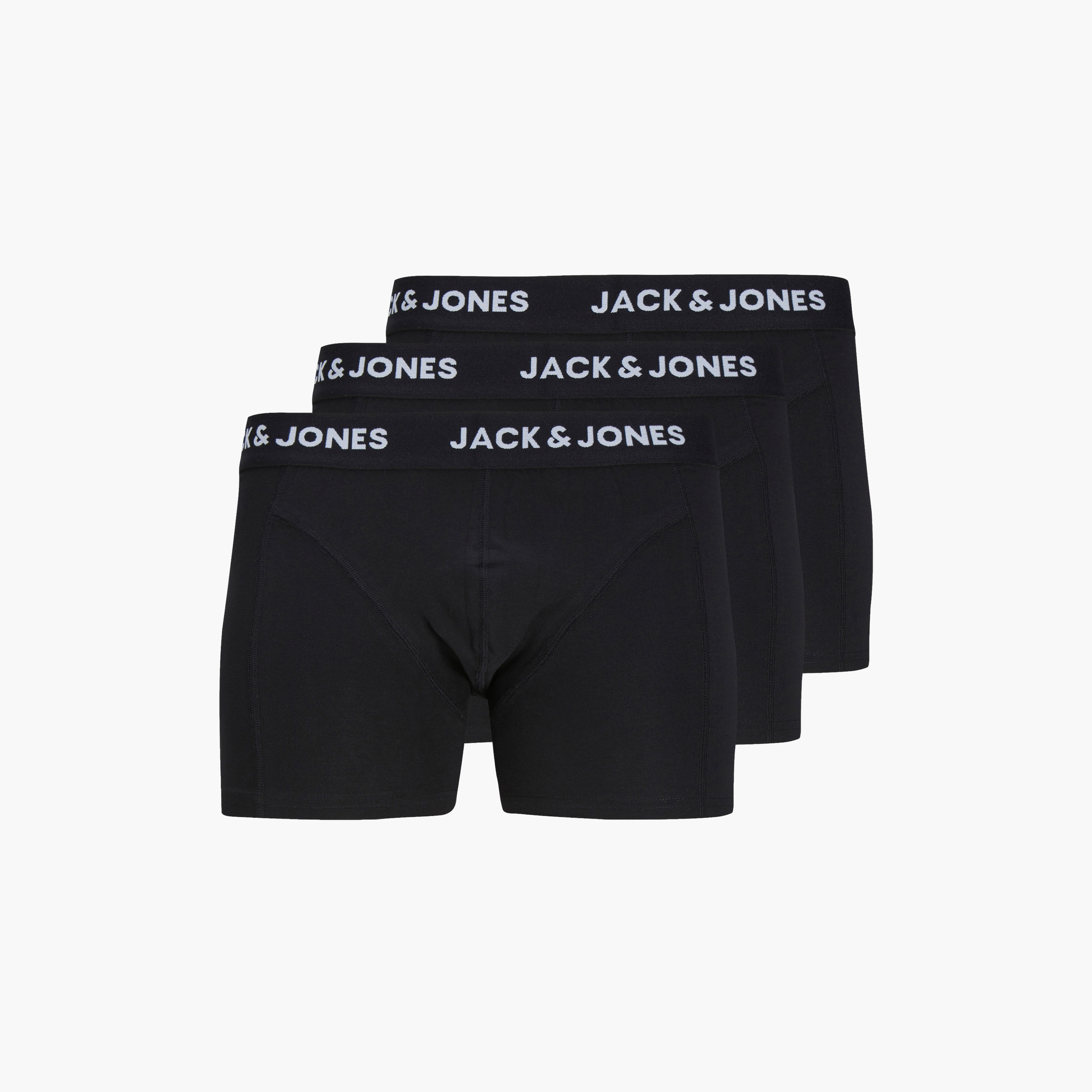 مجموعة مكونة من 3 سراويل سادة مع حزام خصر بطبعة الشعار من جاك آند جونز-men-clothing-innerwear-underwear-image-1