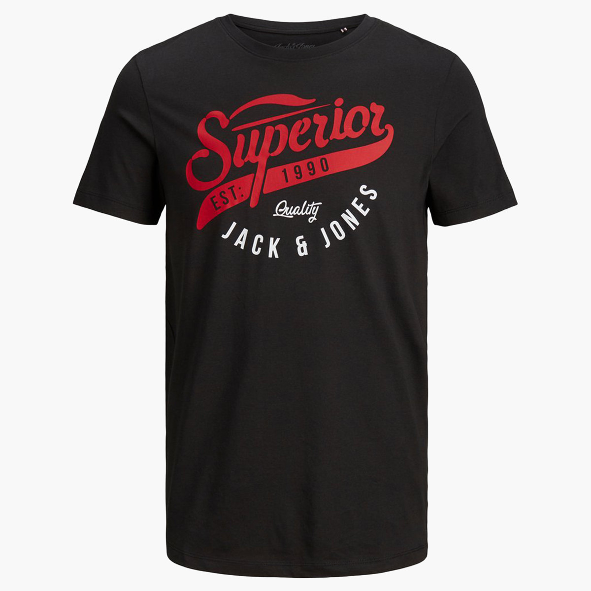 تيشيرت بأكمام قصيرة وياقة ضيّقة وطبعات من جاك آند جونز-men-clothing-tshirtsandpolos-tshirts-image-14