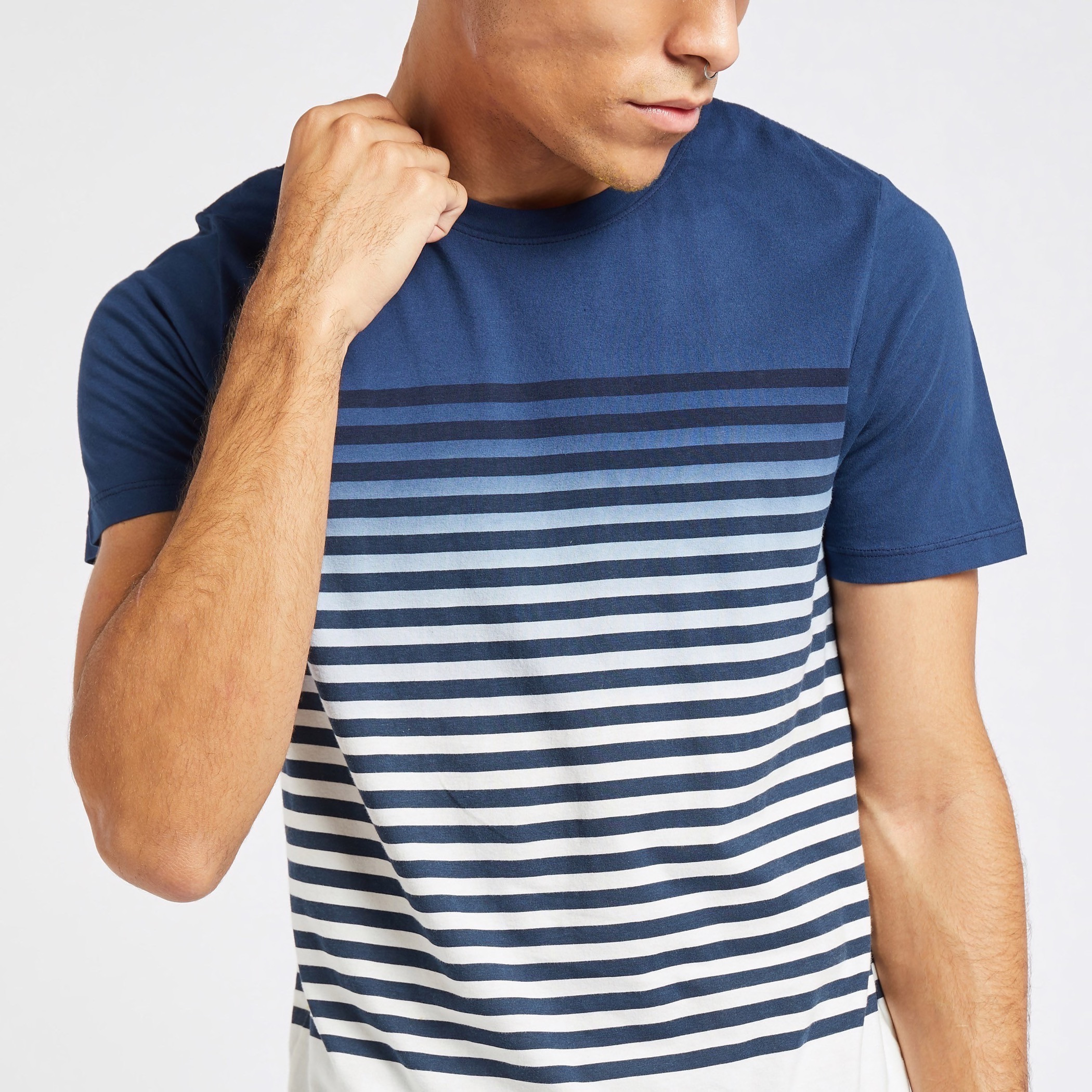 Jack & Jones Striped T-shirt with Short Sleeves and Crew Neck-men-clothing-tshirtsandpolos-tshirts-image-3