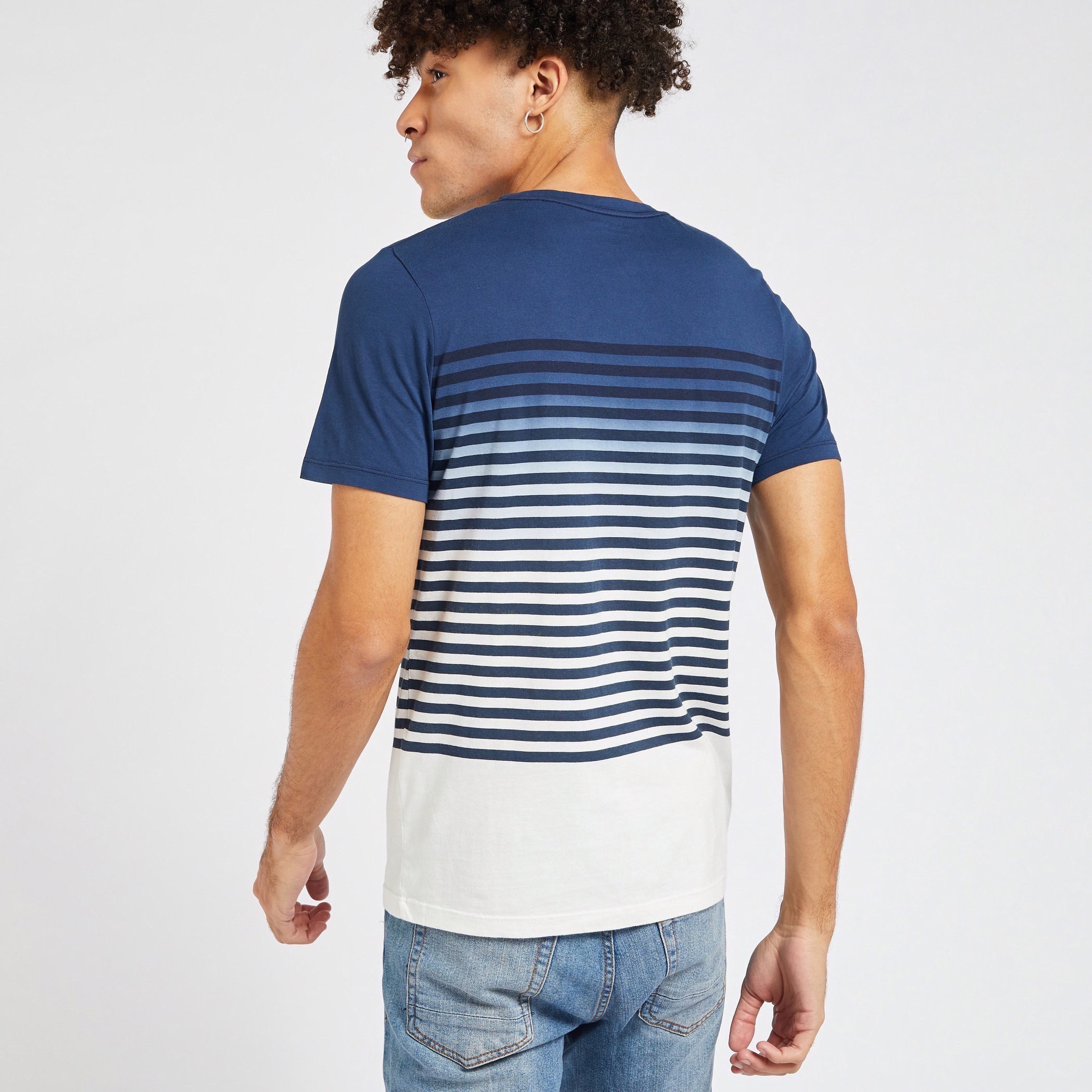 Jack & Jones Striped T-shirt with Short Sleeves and Crew Neck-men-clothing-tshirtsandpolos-tshirts-image-4