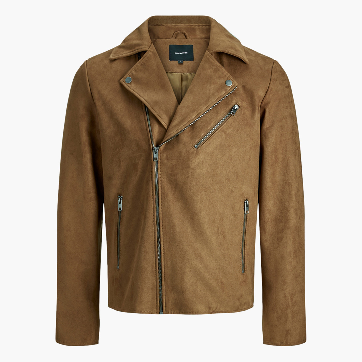 Jack & Jones Solid Biker Jacket with Pockets and Zip Closure-men-clothing-jacketsandblazers-jackets-image-15