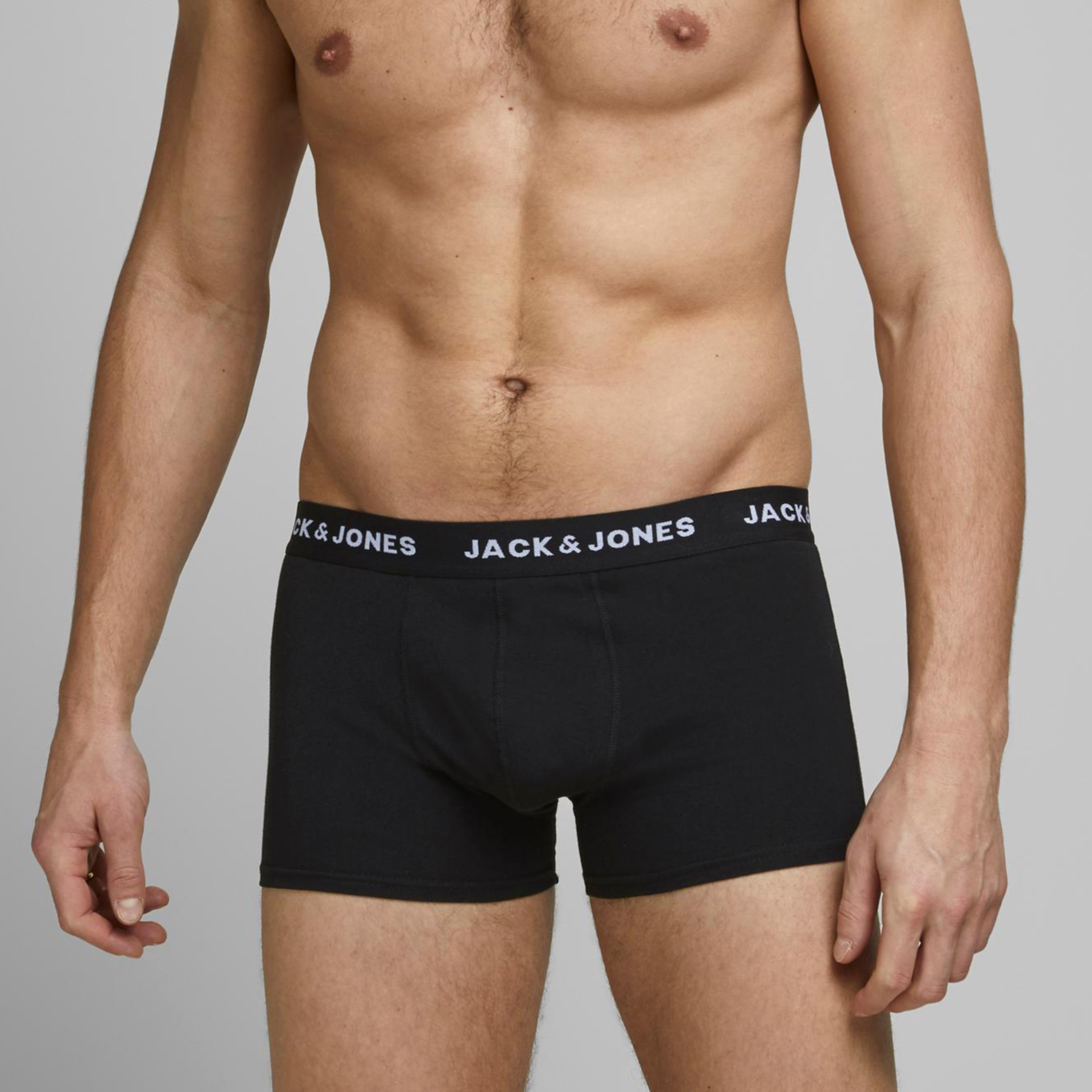 Jack & Jones Pack of 5 Brand Print Waistband Trunks-men-clothing-innerwear-underwear-image-5