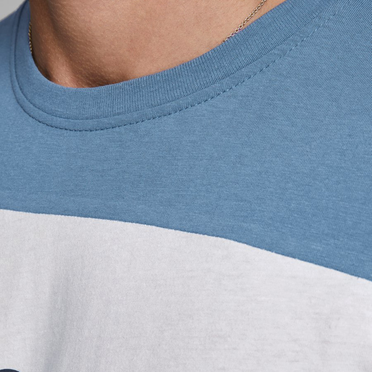 Jack & Jones Men Cotton Solid Blue T-Shirt-men-clothing-tshirtsandpolos-tshirts-image-5