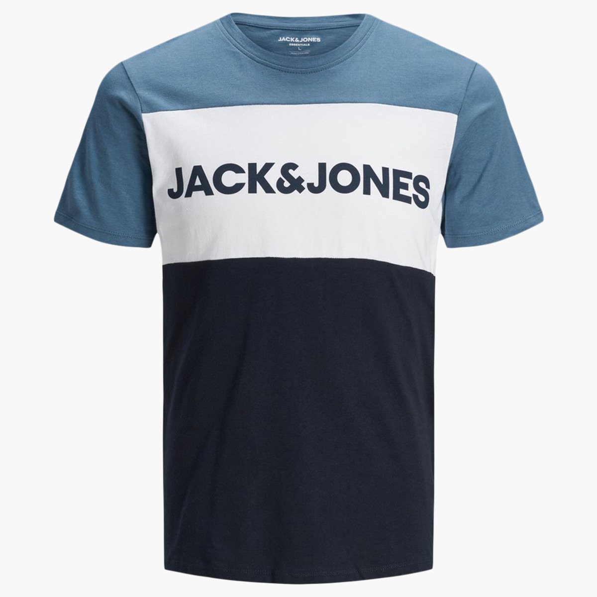 Jack & Jones Men Cotton Solid Blue T-Shirt-men-clothing-tshirtsandpolos-tshirts-image-7