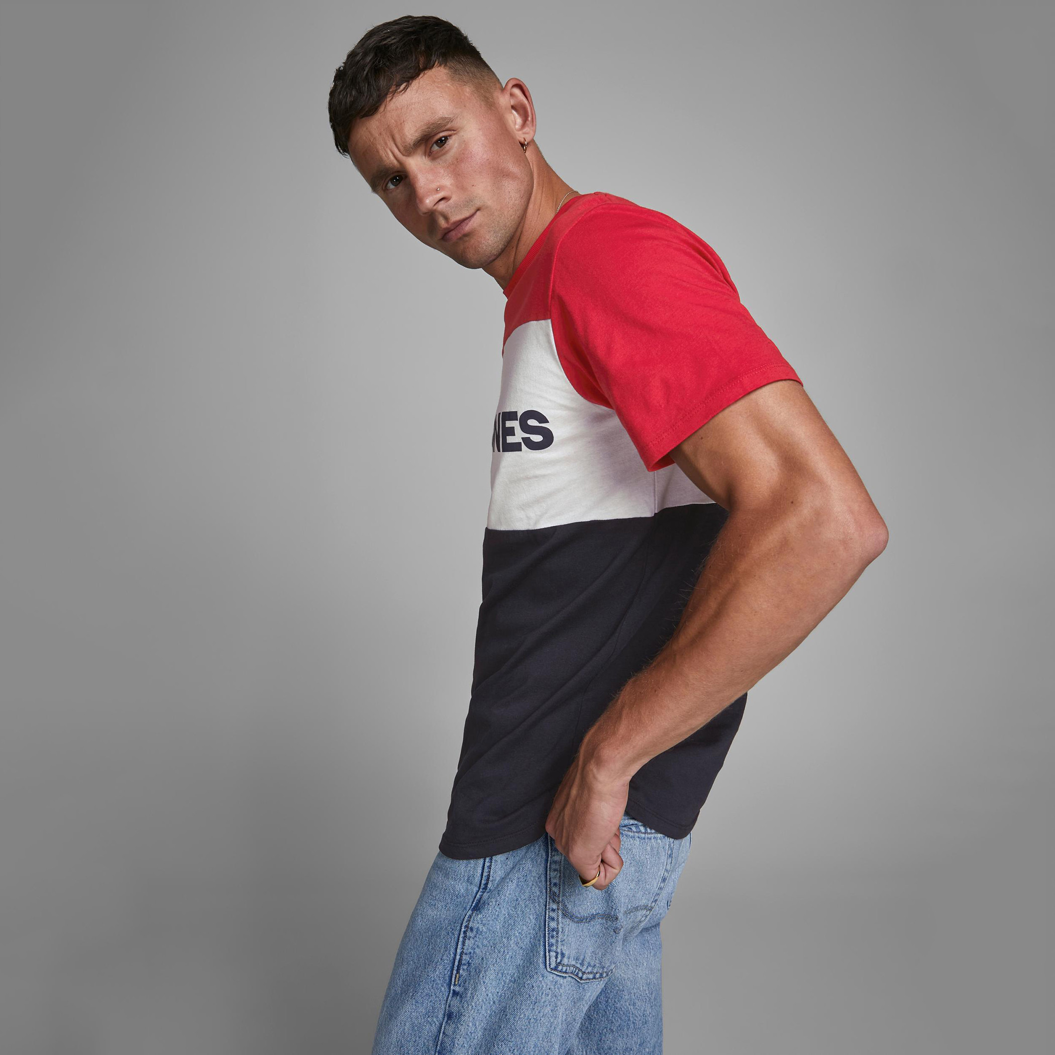 Jack & Jones Men Cotton Solid Blue T-Shirt-men-clothing-tshirtsandpolos-tshirts-image-15