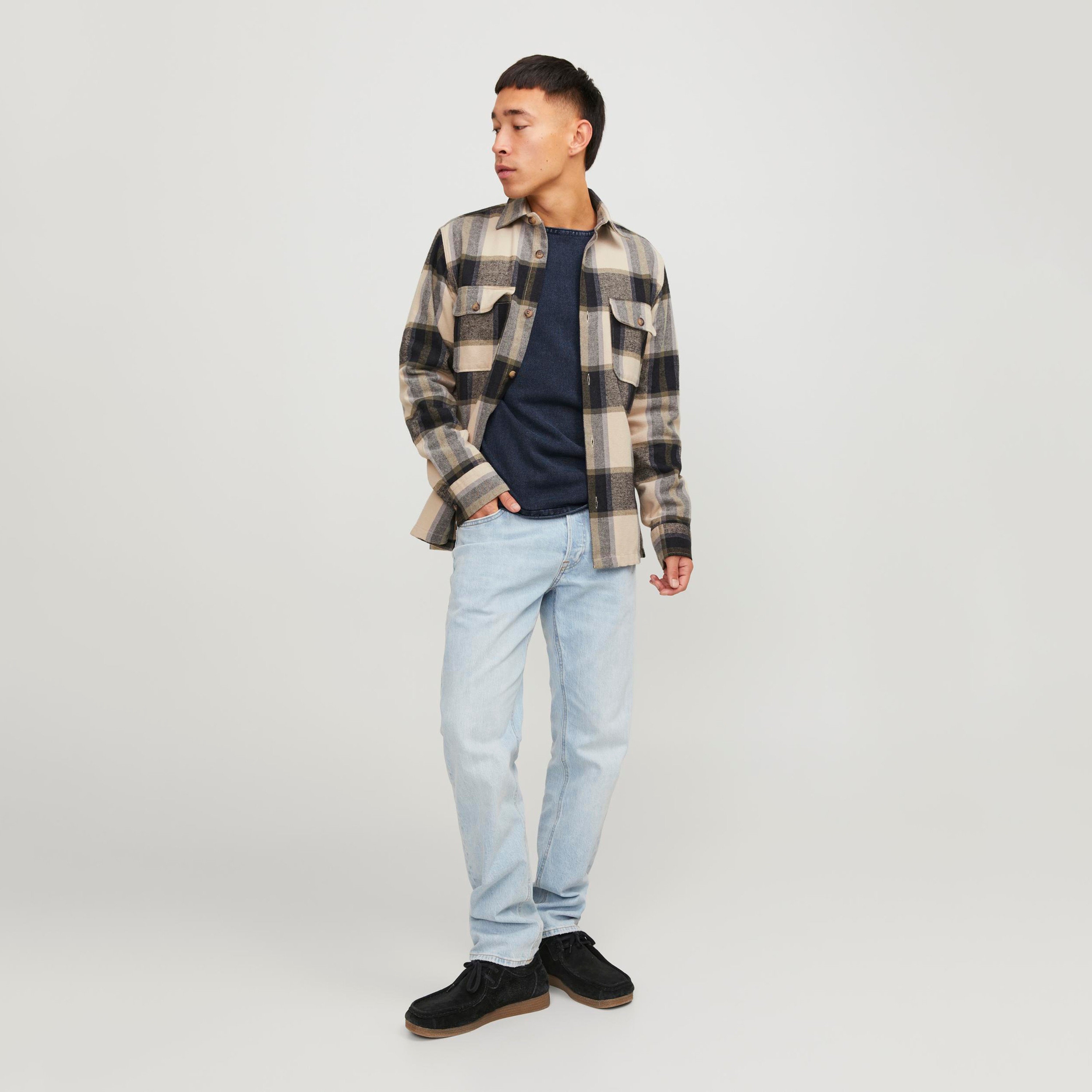 Jack & Jones Plain Round Neck Long Sleeves Knitted Pullover-men-clothing-sweatersandpullovers-image-2
