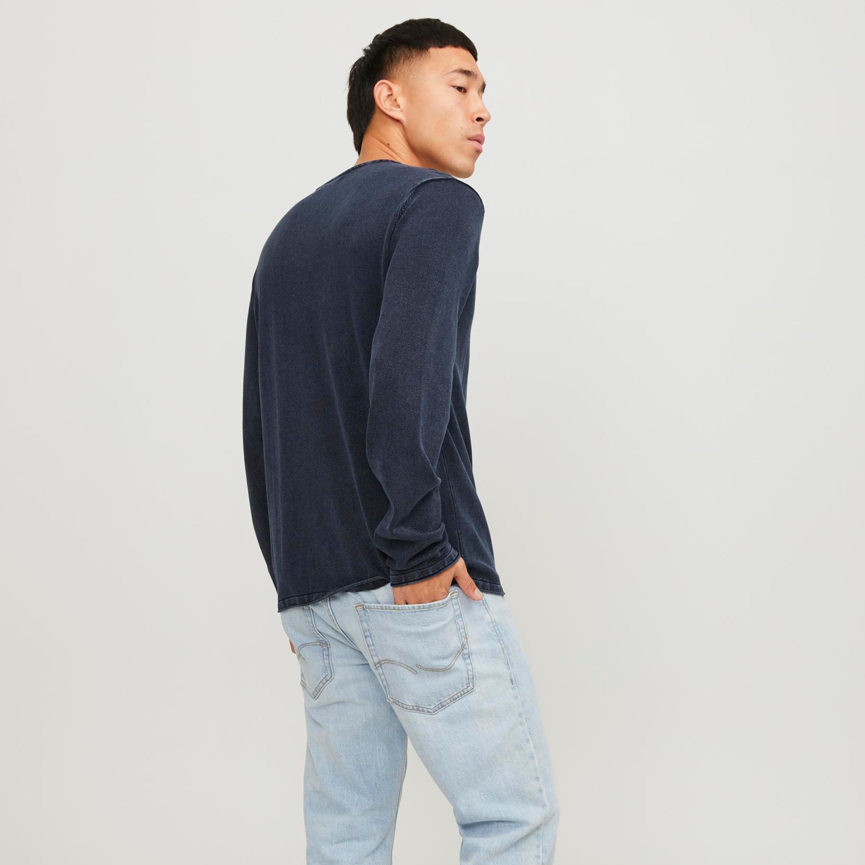 Jack & Jones Plain Round Neck Long Sleeves Knitted Pullover-men-clothing-sweatersandpullovers-image-4