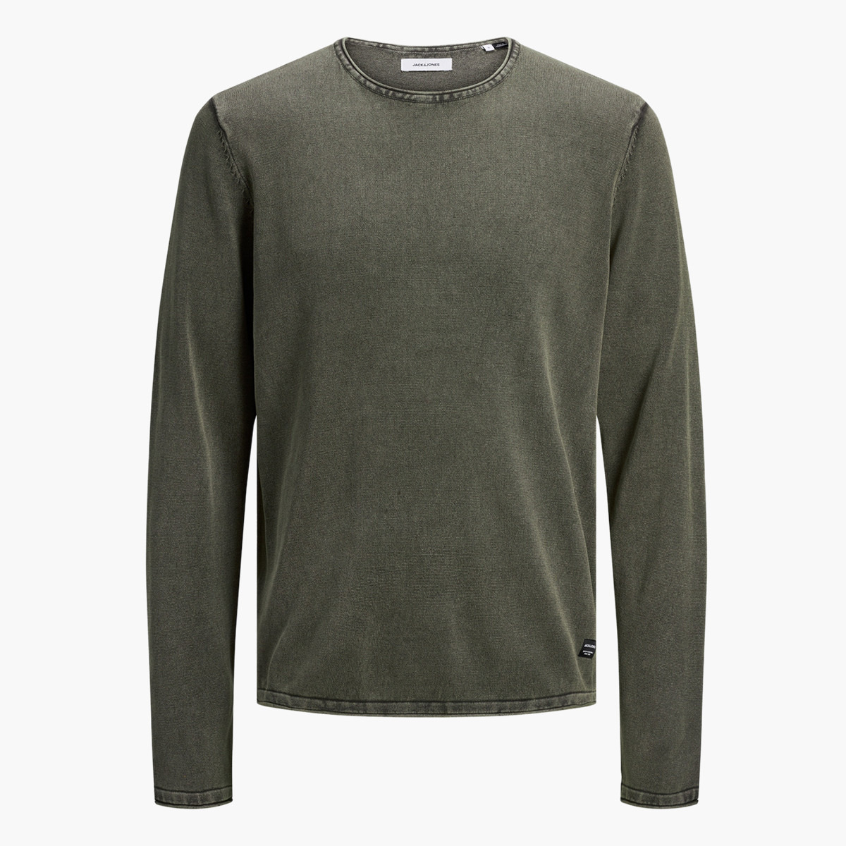 تيشيرت بارز الملمس بياقة ضيّقة وأكمام طويلة من جاك & جونز-men-clothing-tshirtsandpolos-tshirts-image-11