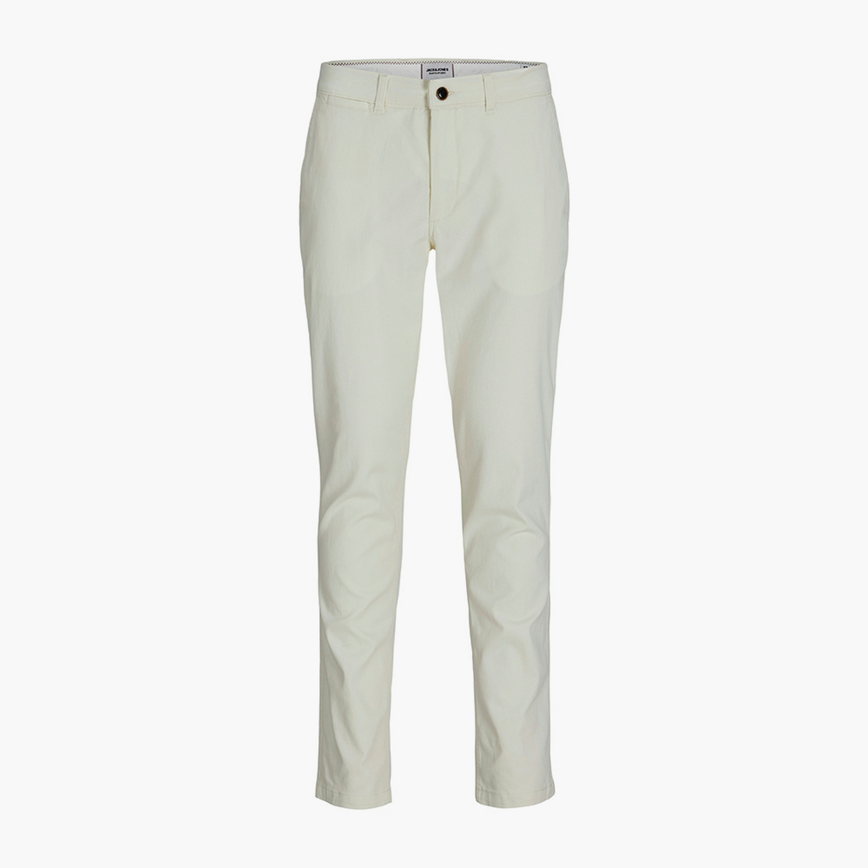 سراويل تشينو رجالية سادة بخصر متوسط الارتفاع وزر وسحاب من جاك ان جونز-men-clothing-bottoms-trousersandchinos-chinos-image-23