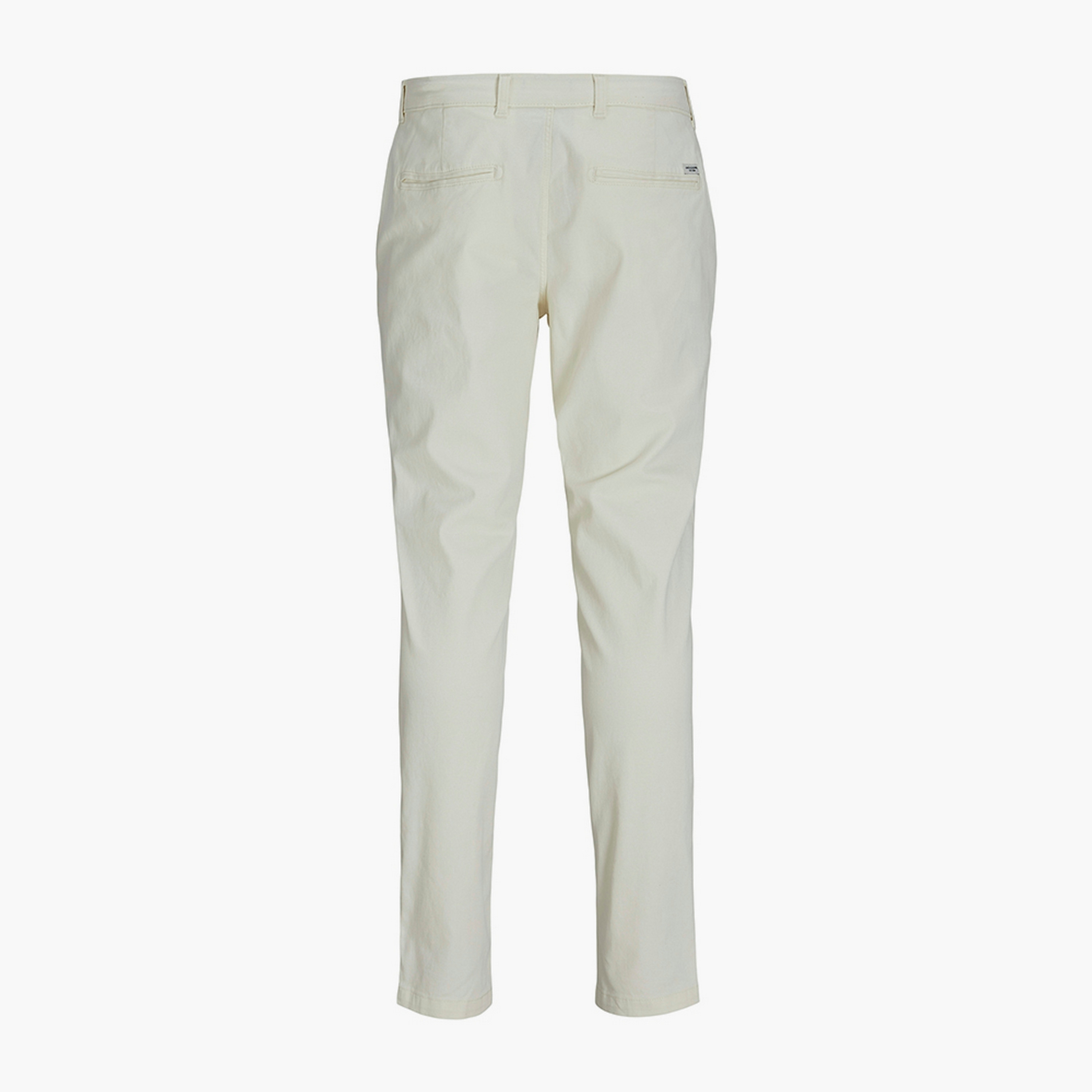 سراويل تشينو رجالية سادة بخصر متوسط الارتفاع وزر وسحاب من جاك ان جونز-men-clothing-bottoms-trousersandchinos-chinos-image-24