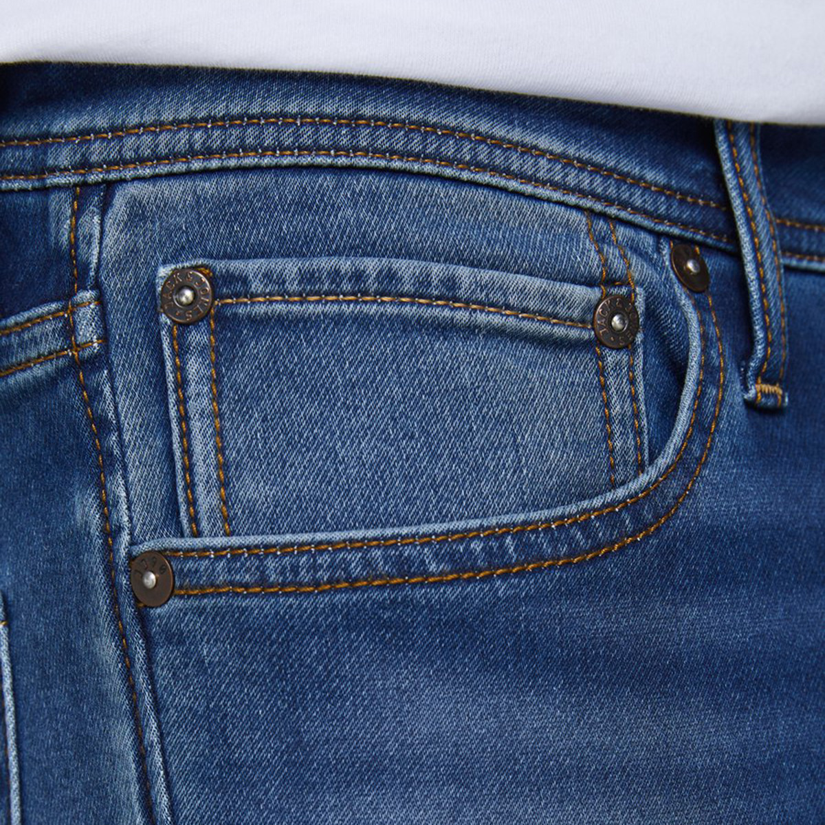 Jack & Jones Solid Mid Rise Denim Jeans with Pockets-men-clothing-bottoms-jeans-image-5