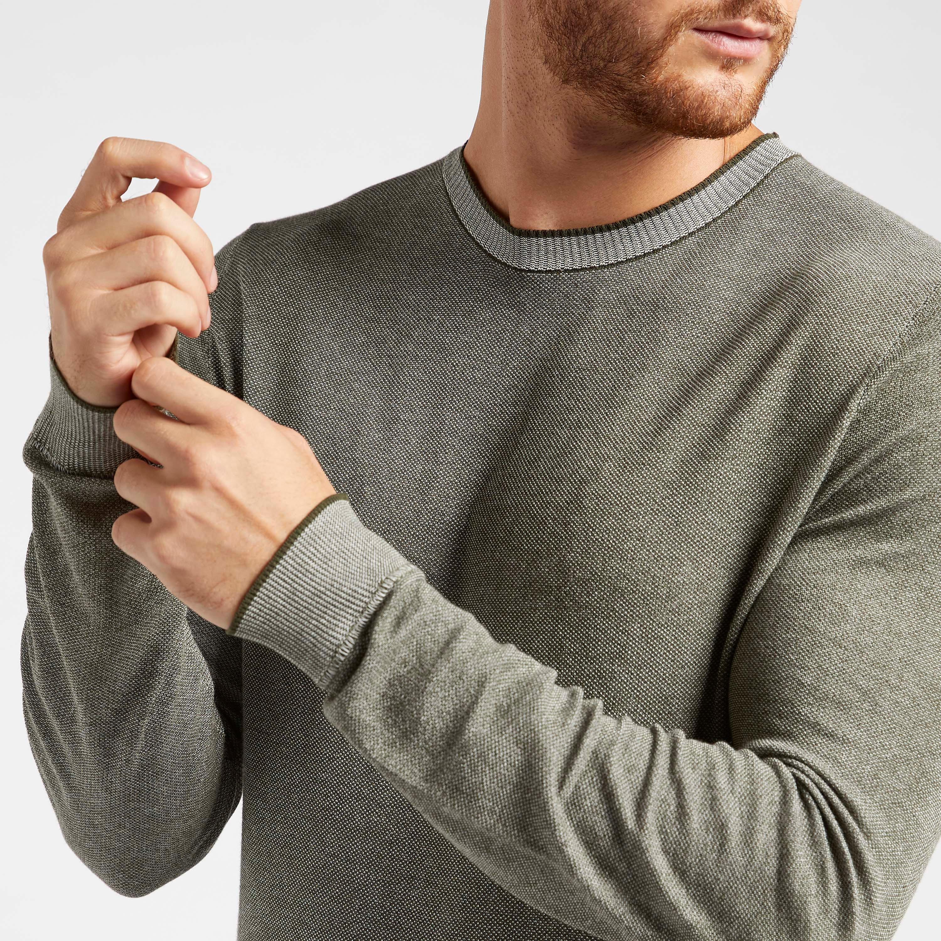 Jack & Jones Solid Pullover with Crew Neck and Long Sleeves-men-clothing-sweatersandpullovers-image-3