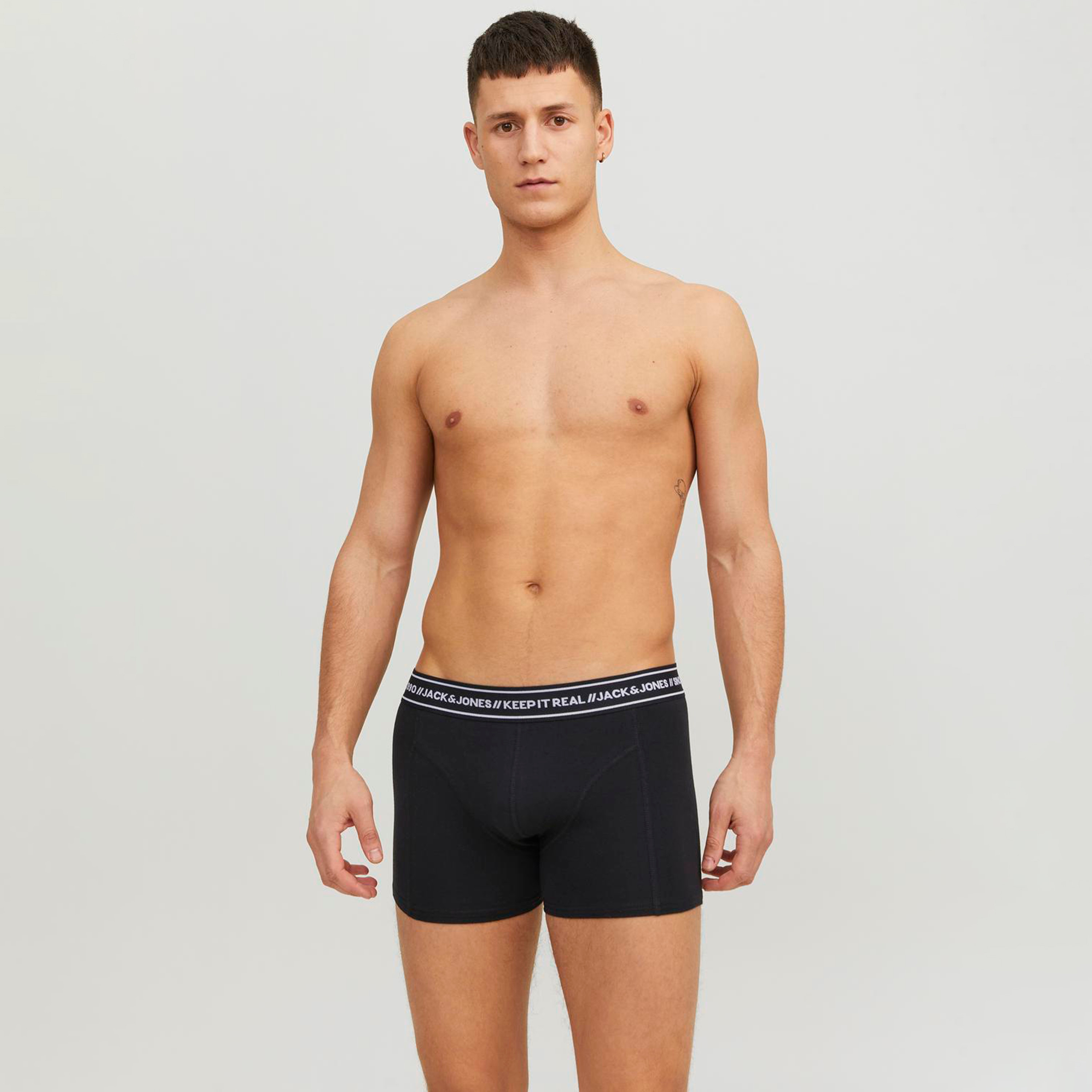 حزمة من 3 سراويل داخلية بحزام خصر مطاطي مطبوع عليها علامة تجارية من جاك آند جونز-men-clothing-innerwear-underwear-image-5