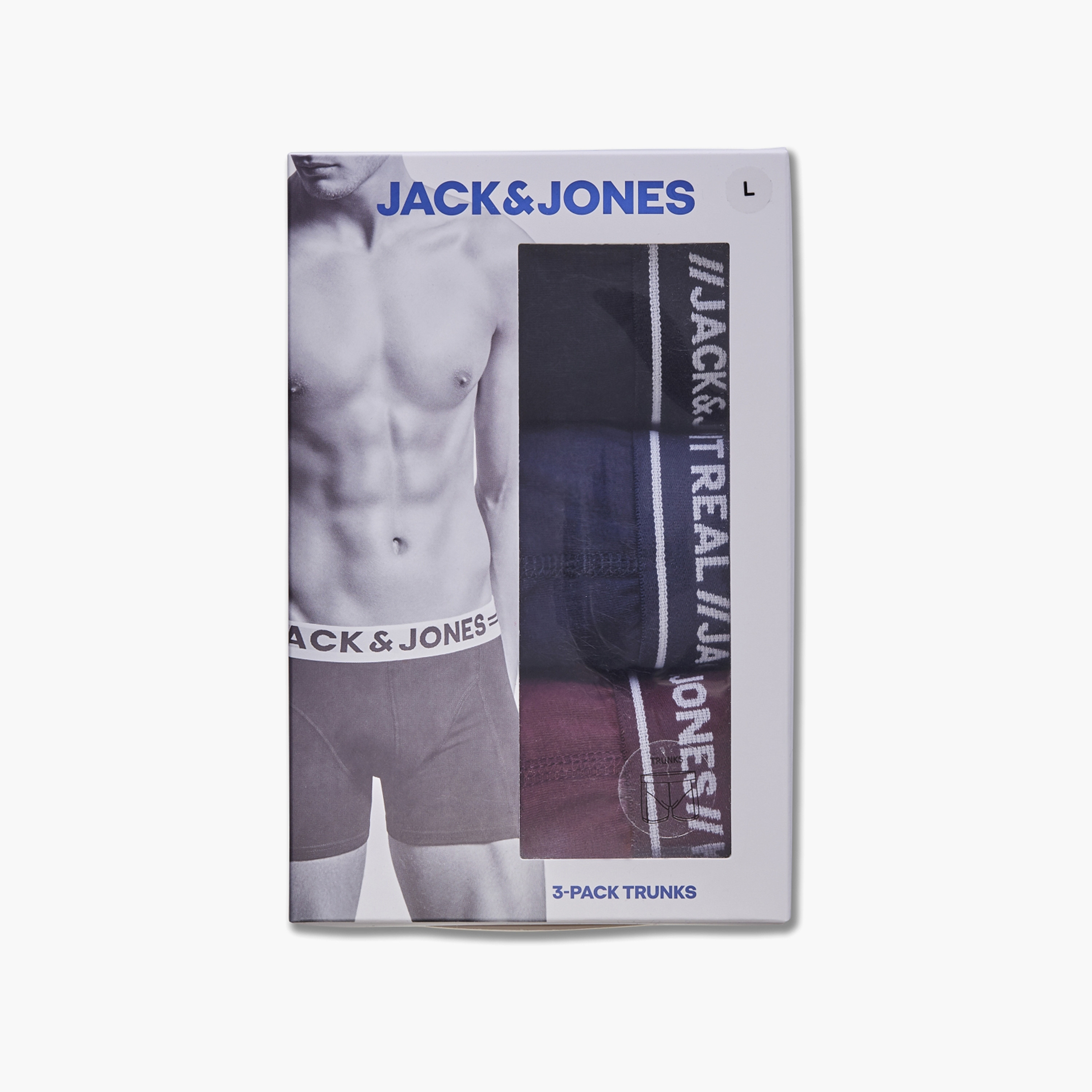 حزمة من 3 سراويل داخلية بحزام خصر مطاطي مطبوع عليها علامة تجارية من جاك آند جونز-men-clothing-innerwear-underwear-image-6