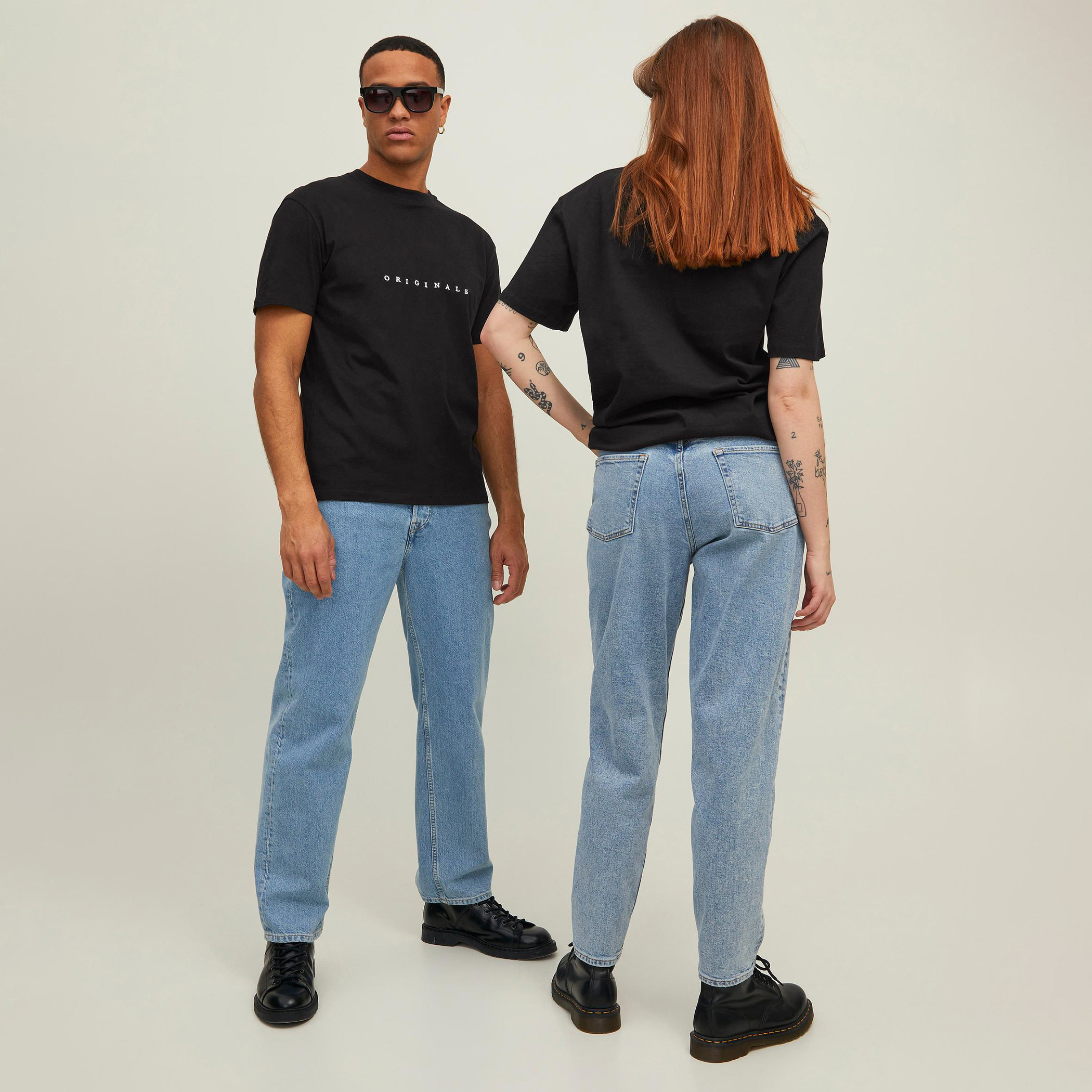 Jack & Jones Unisex Black Embroidered Crew Neck Short Sleeves T-Shirt-men-clothing-tshirtsandpolos-tshirts-image-3