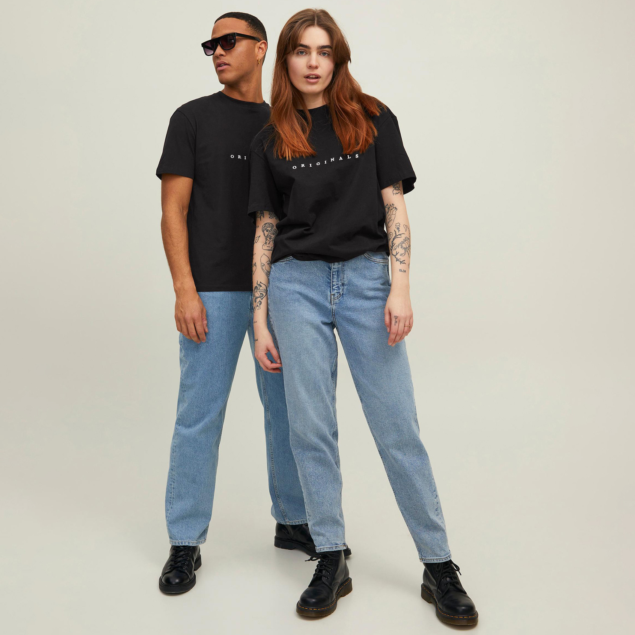 Jack & Jones Unisex Black Embroidered Crew Neck Short Sleeves T-Shirt-men-clothing-tshirtsandpolos-tshirts-image-4