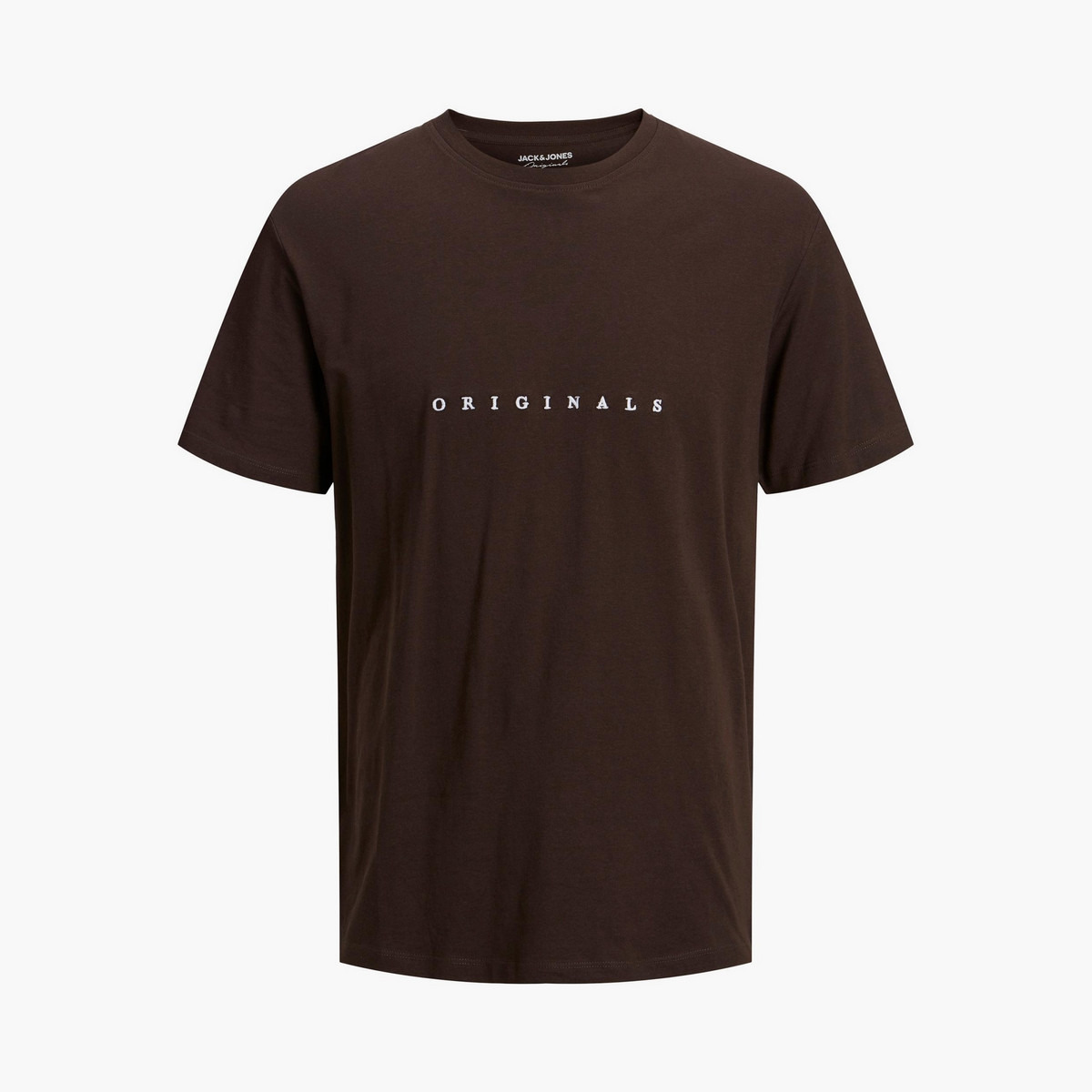 تي شيرت رجالي من جاك آند جونز بأكمام قصيرة و ياقة مستديرة و مطرز مع لون ازرق-men-clothing-tshirtsandpolos-tshirts-image-9