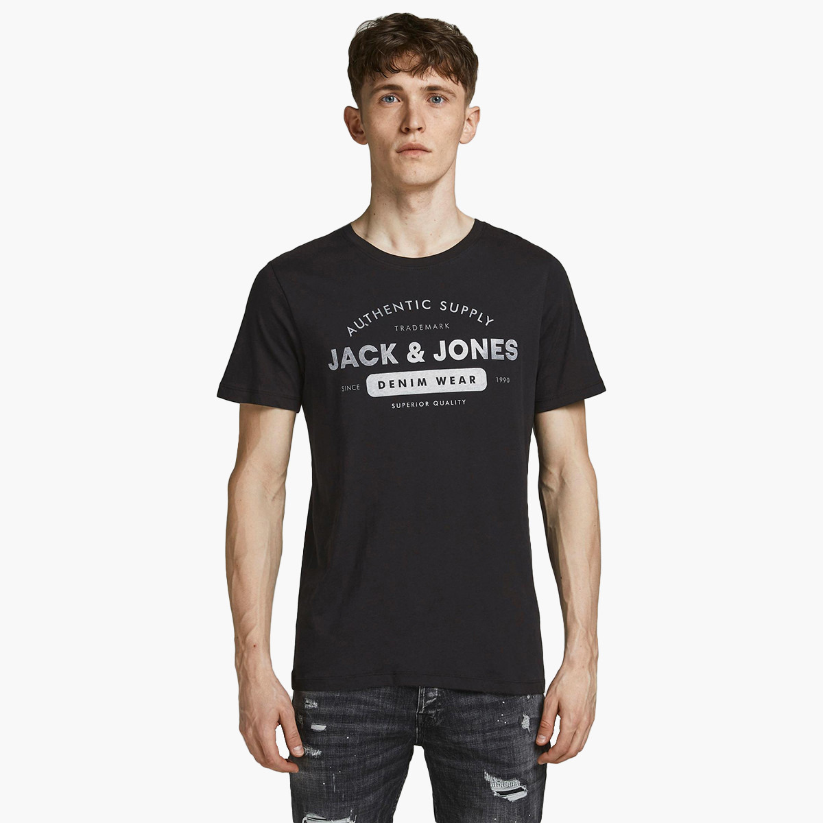 جاك آند جونس أسود تي شيرت-men-clothing-tshirtsandpolos-tshirts-image-1