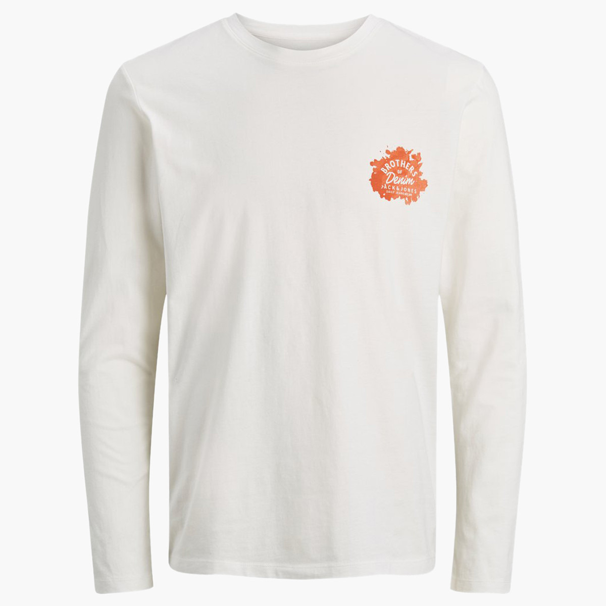 تيشيرت بطبعات وياقة ضيّقة وأكمام طويلة من جاك أند جونز-men-clothing-tshirtsandpolos-tshirts-image-7