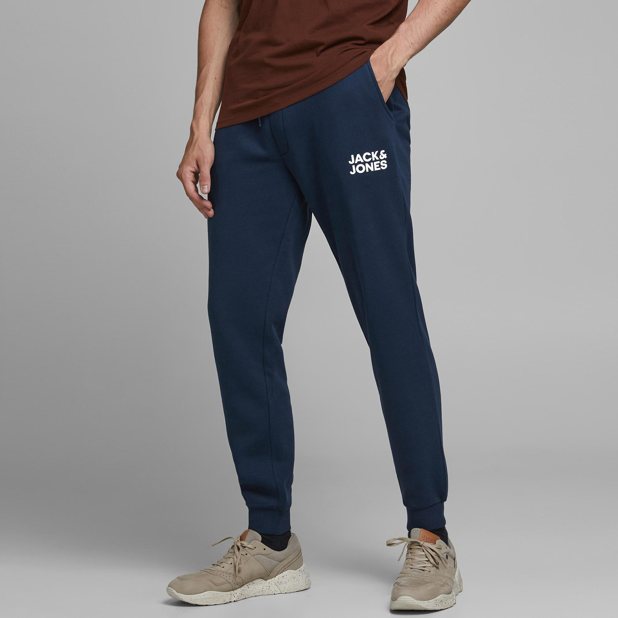 Jack & Jones Printed Mid Waist Drawstring Joggers-men-clothing-bottoms-joggers-image-1